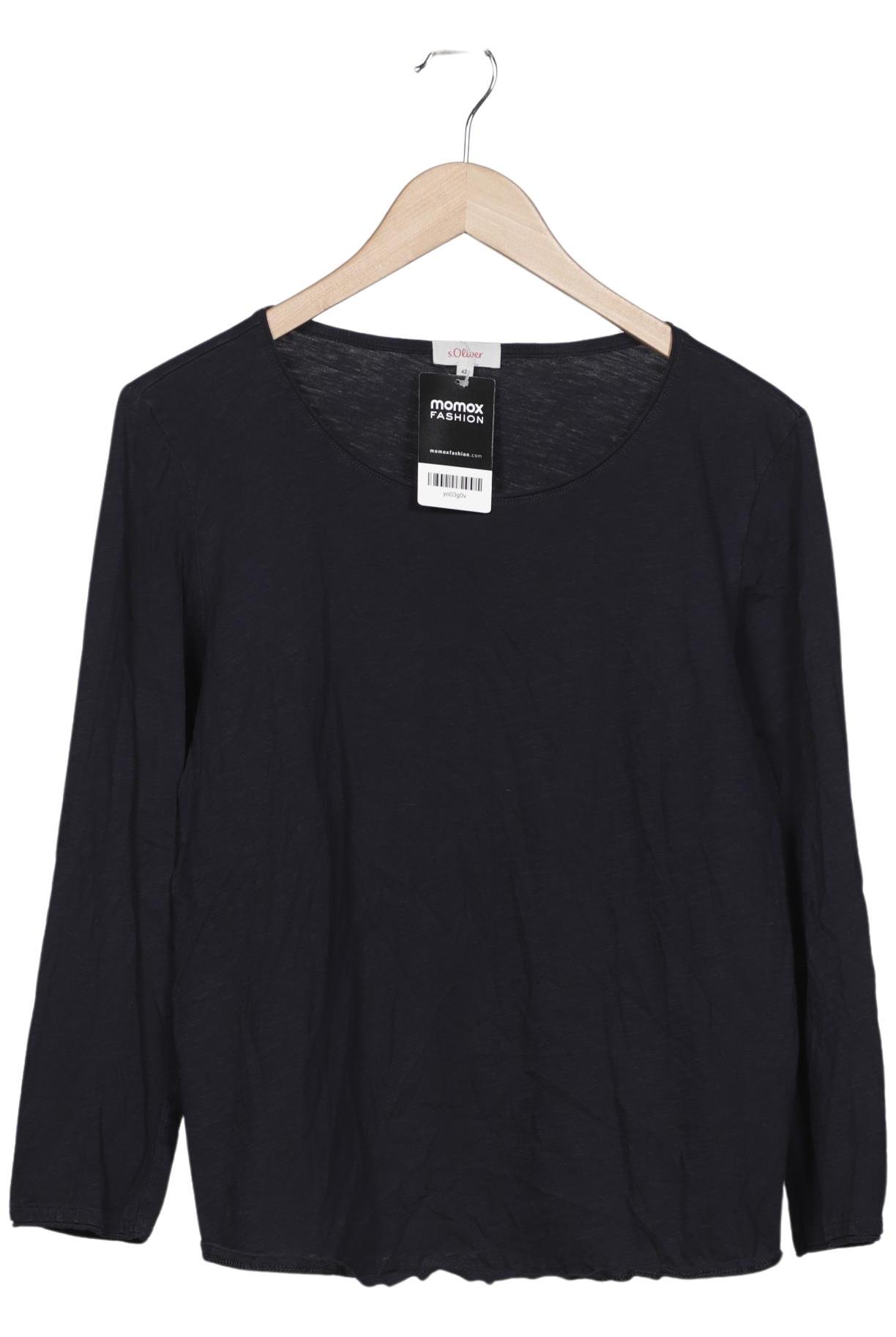 

s.Oliver Damen Langarmshirt, marineblau, Gr. 42