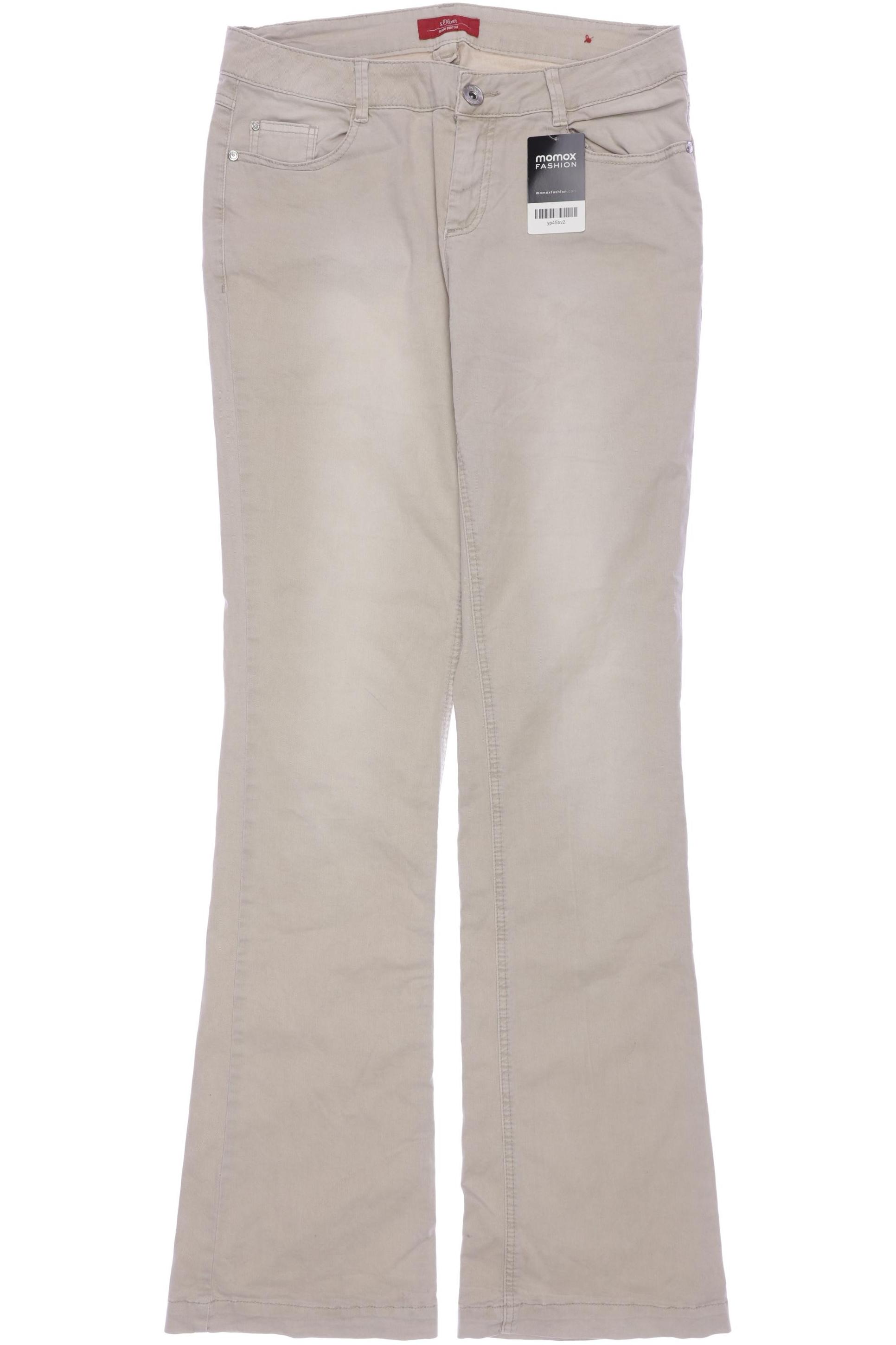 

s.Oliver Damen Stoffhose, beige, Gr. 40