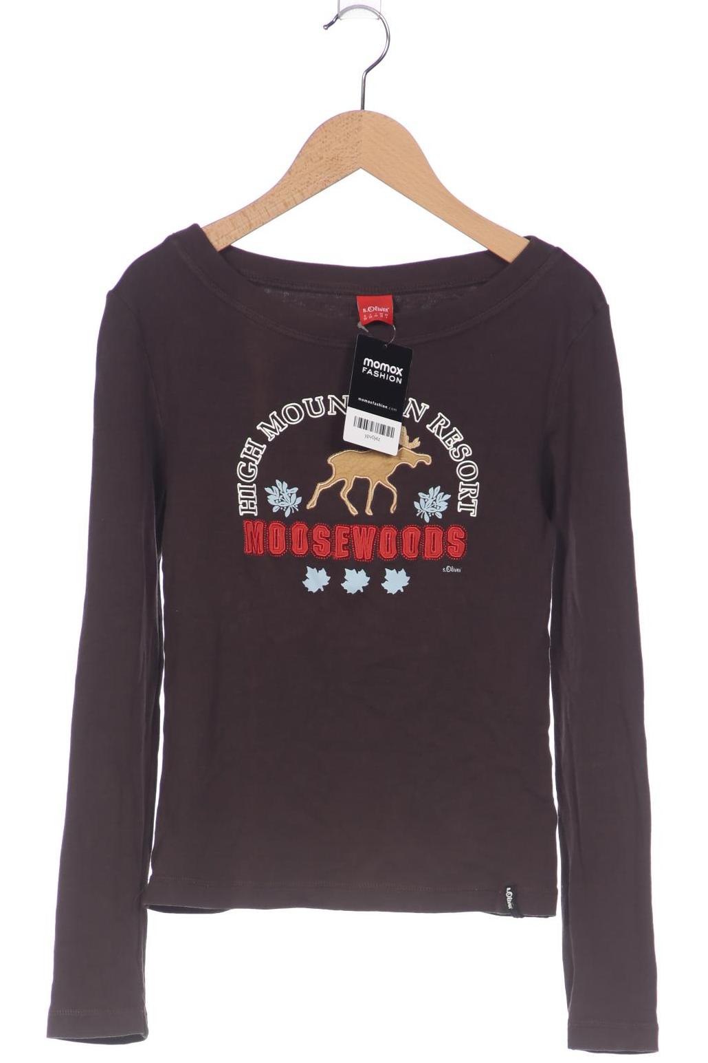 

s.Oliver Damen Langarmshirt, braun, Gr. 36