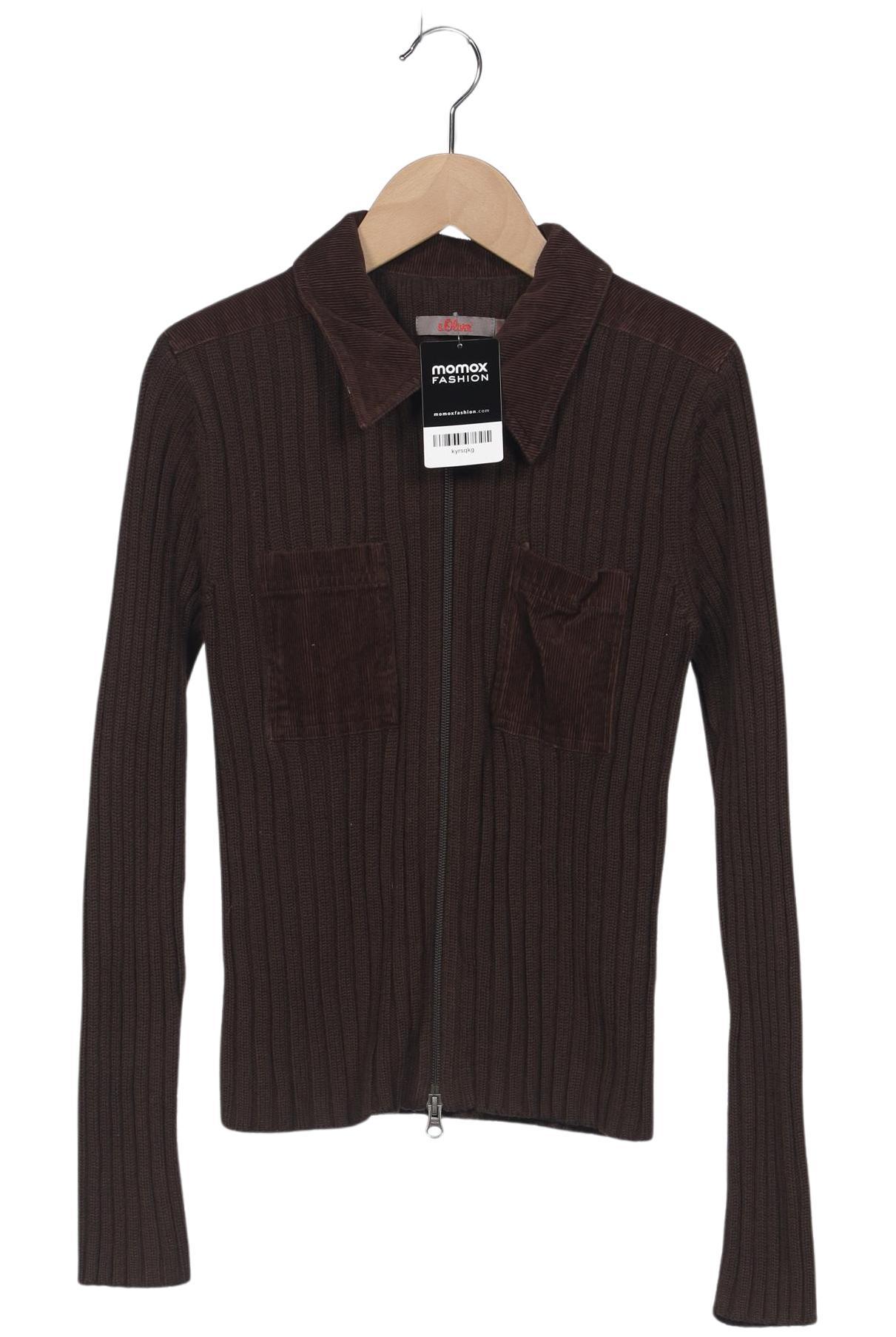 

s.Oliver Damen Strickjacke, braun, Gr. 34