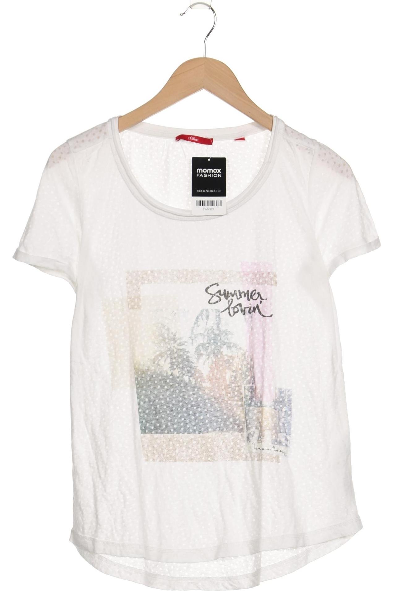 

s.Oliver Damen T-Shirt, weiß, Gr. 40