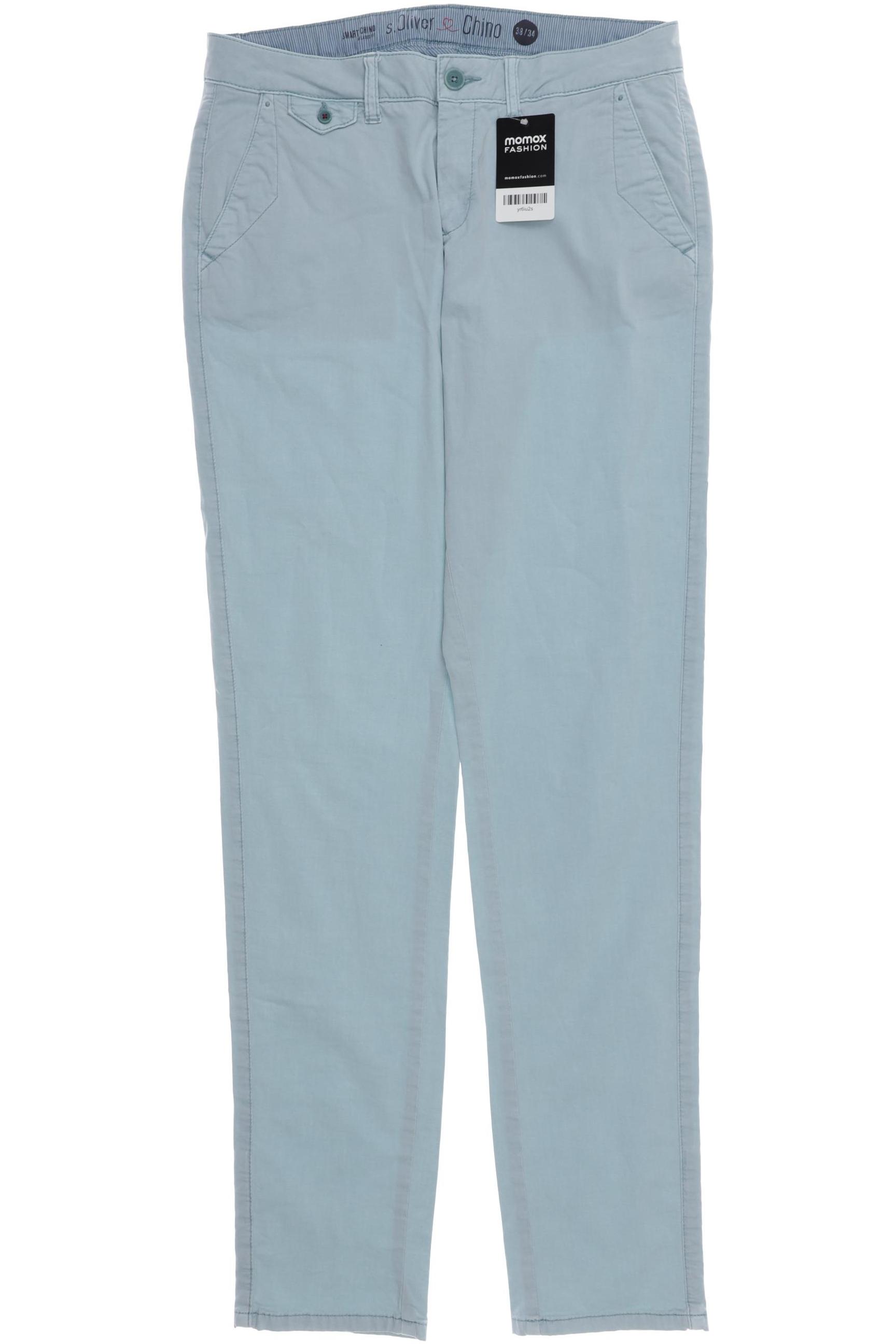 

s.Oliver Damen Stoffhose, hellblau, Gr. 38