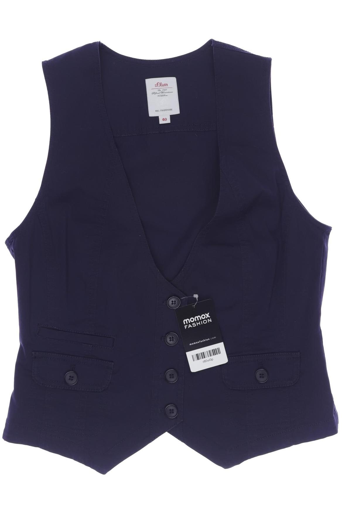 

s.Oliver Damen Weste, marineblau, Gr. 40