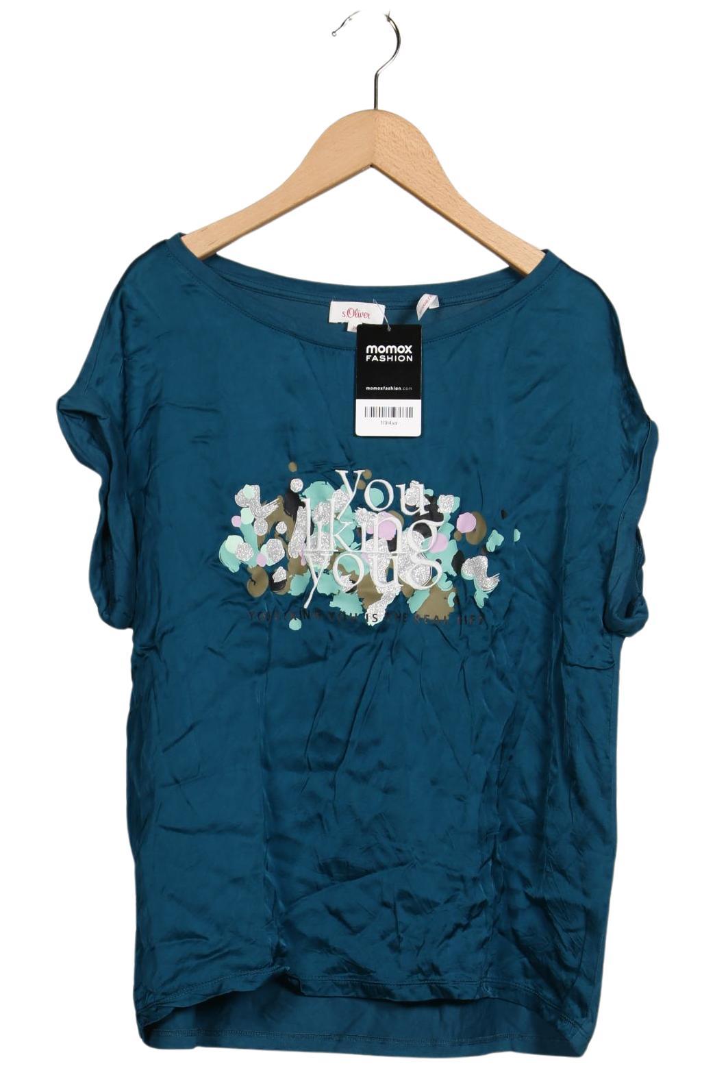 

s.Oliver Damen T-Shirt, blau, Gr. 38