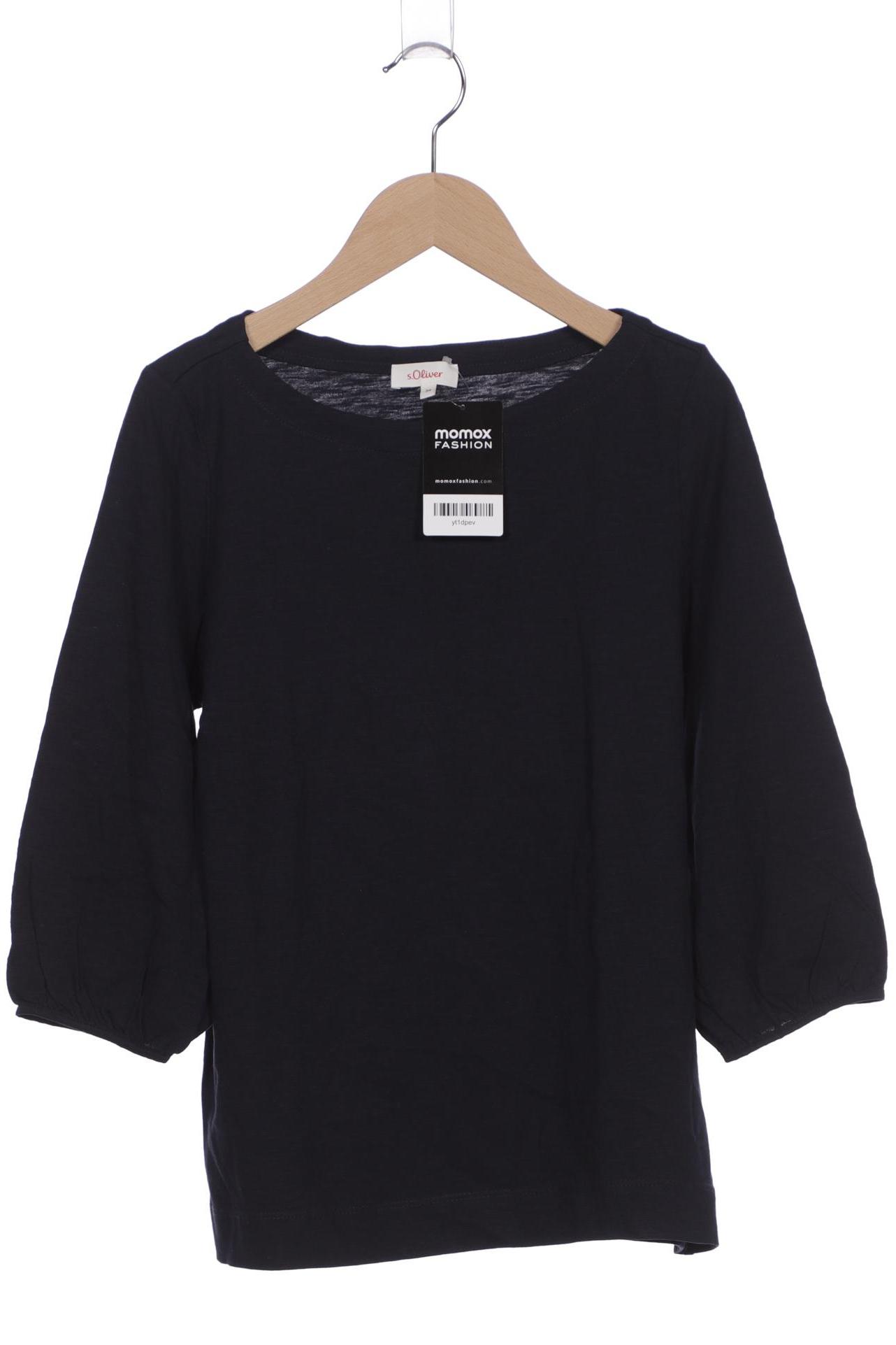 

s.Oliver Damen Langarmshirt, marineblau, Gr. 34
