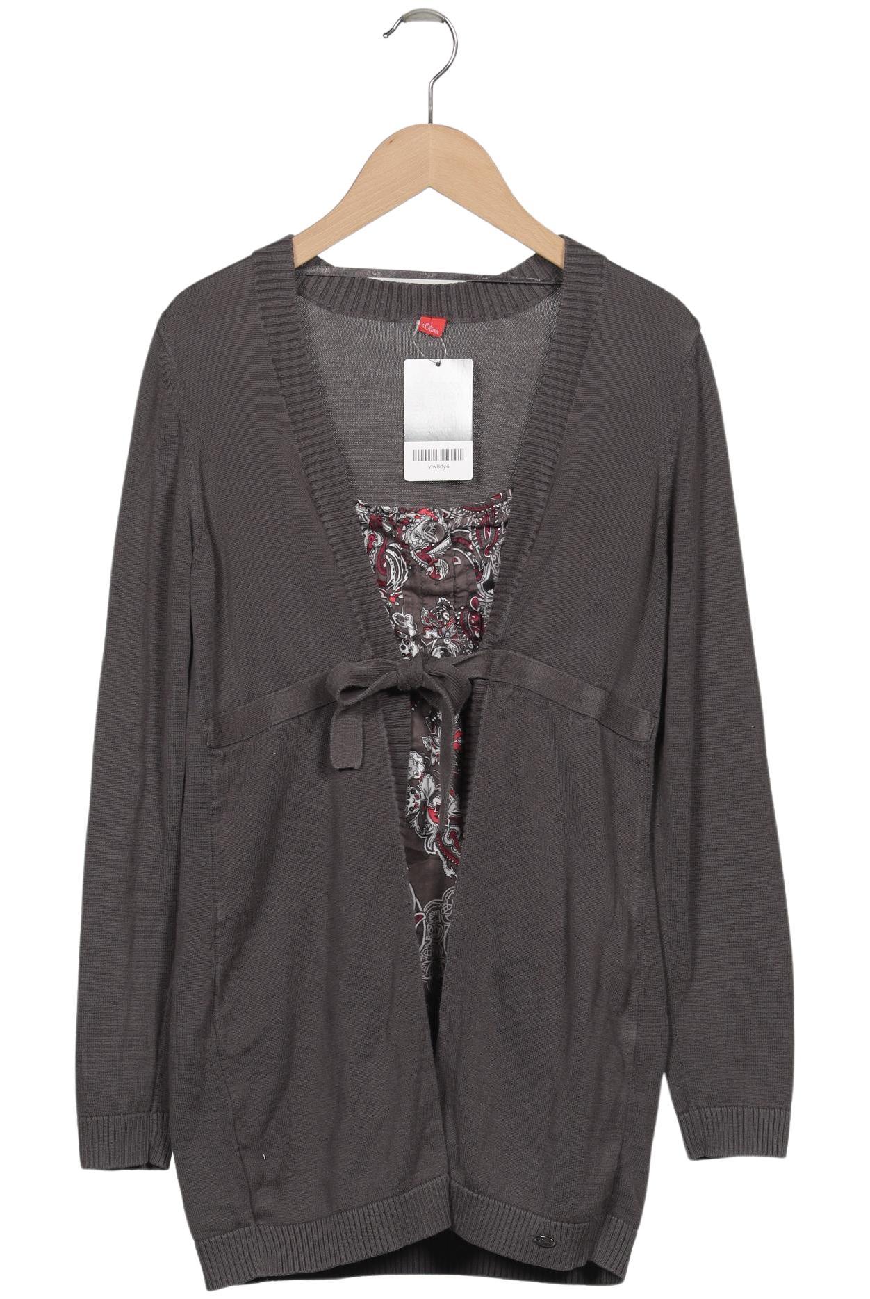 

s.Oliver Damen Strickjacke, grau, Gr. 40