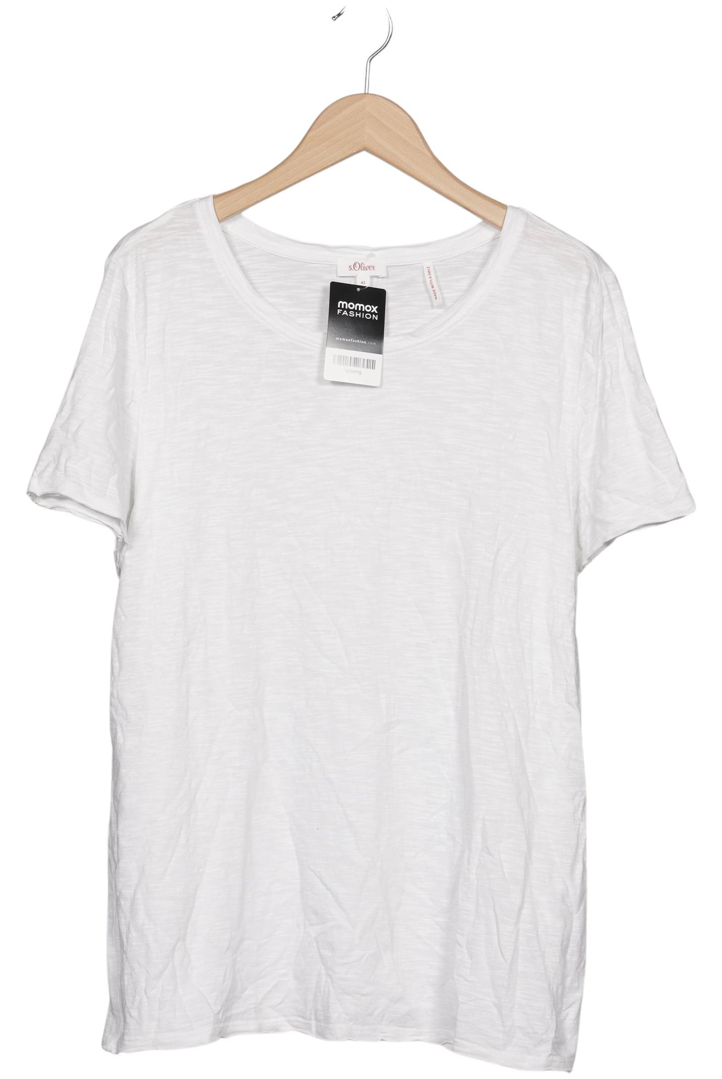 

s.Oliver Damen T-Shirt, weiß, Gr. 42