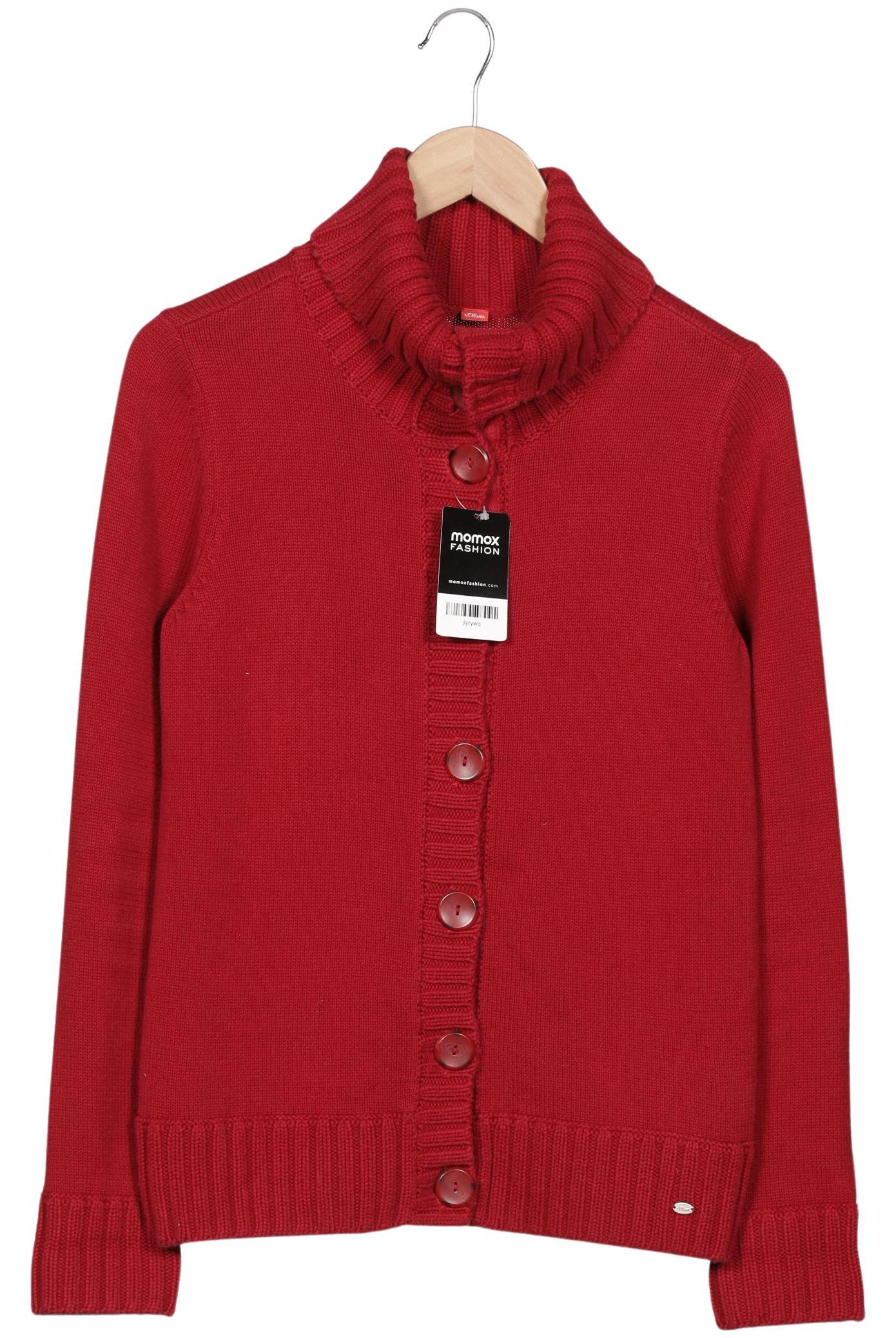 

s.Oliver Damen Strickjacke, rot, Gr. 38