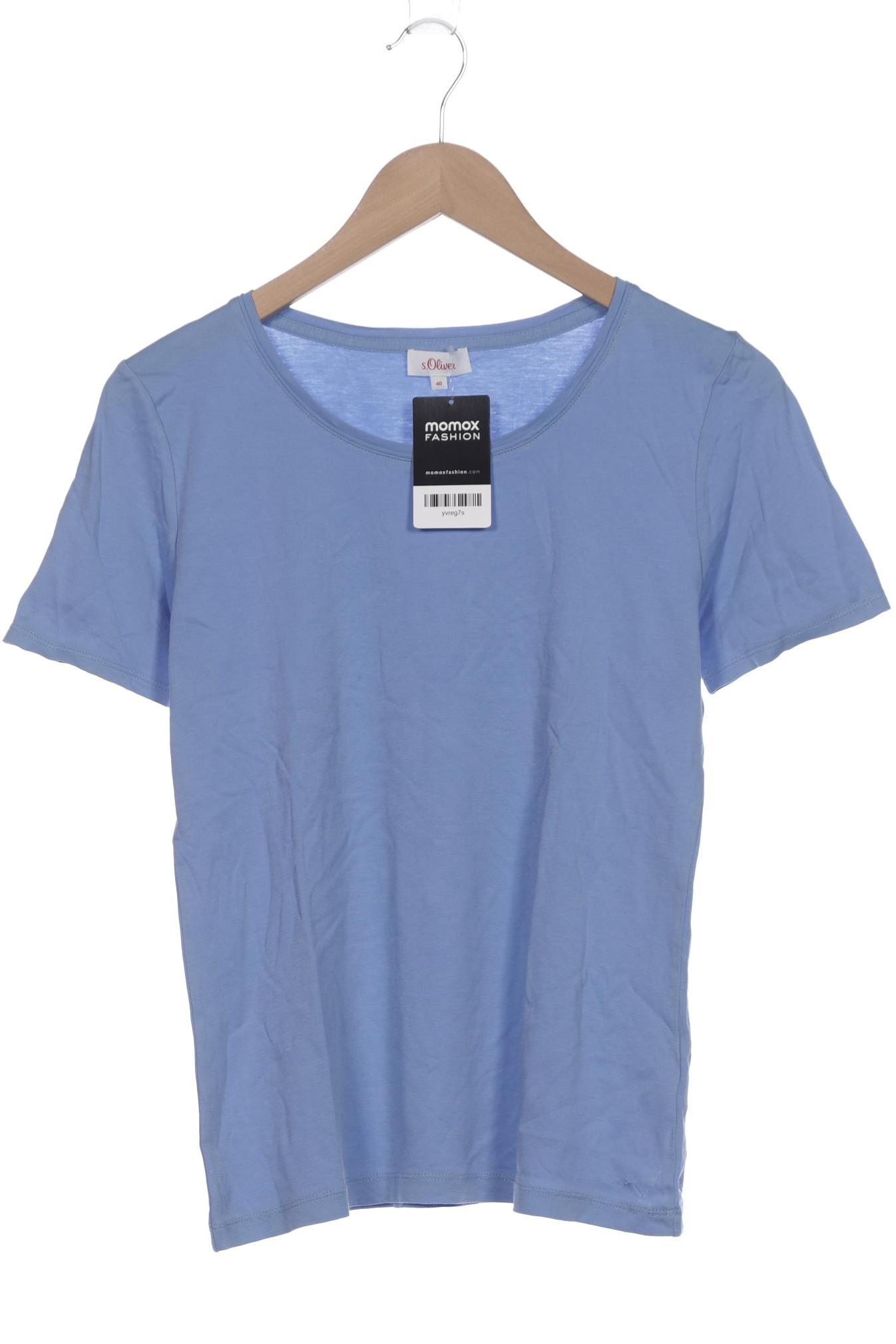 

s.Oliver Damen T-Shirt, blau, Gr. 40