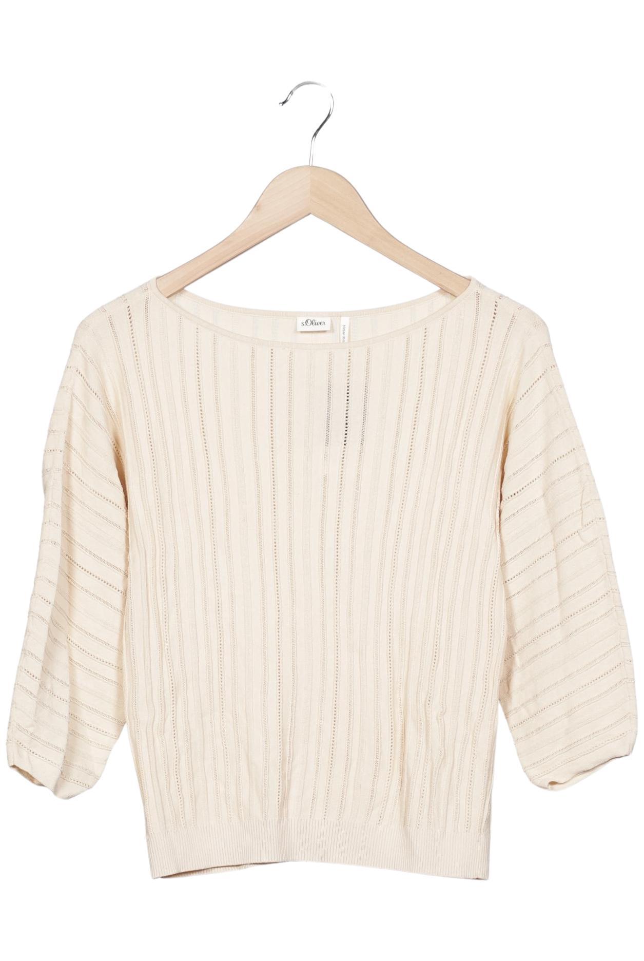 

s.Oliver Damen Pullover, cremeweiß, Gr. 40