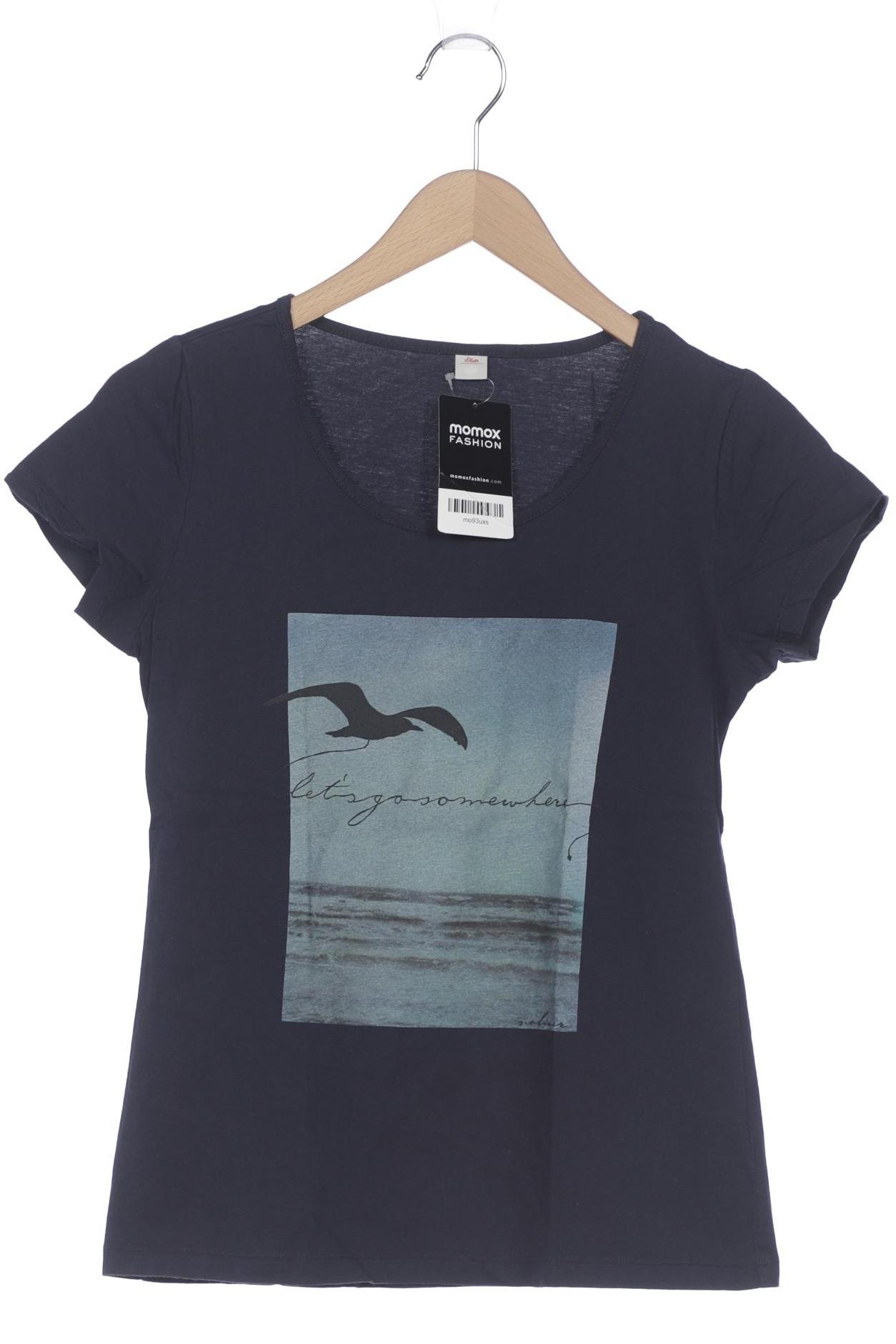 

s.Oliver Damen T-Shirt, marineblau, Gr. 36
