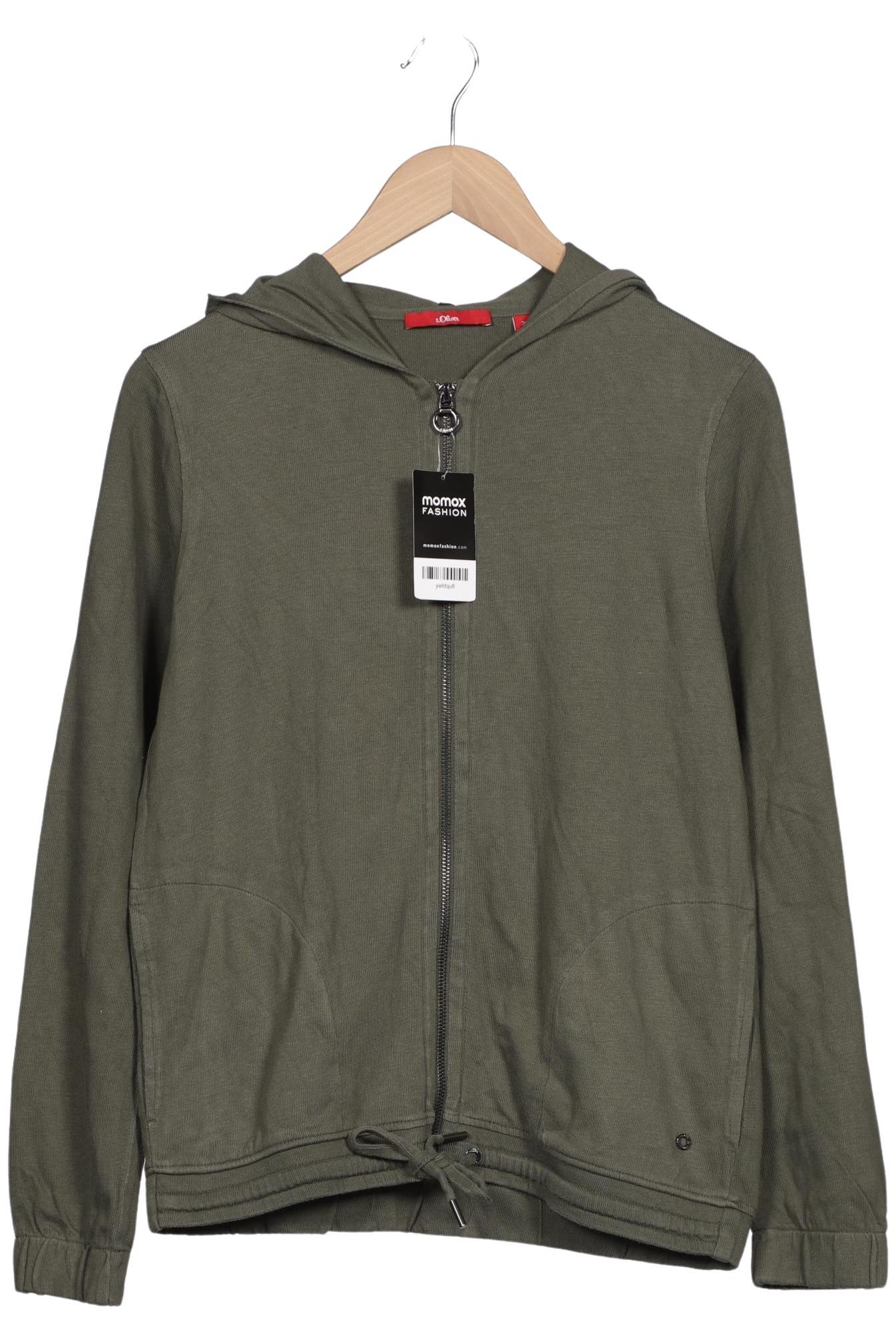 

s.Oliver Damen Kapuzenpullover, grün, Gr. 38