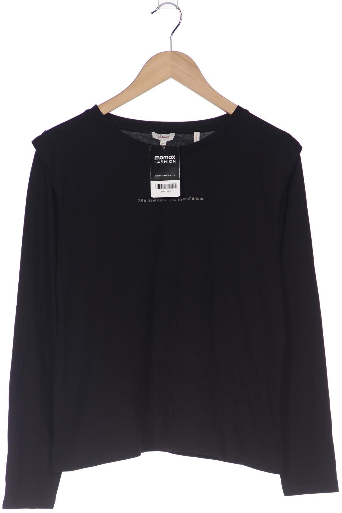 Thumbnail - s.Oliver Damen Langarmshirt, schwarz, Gr. 38