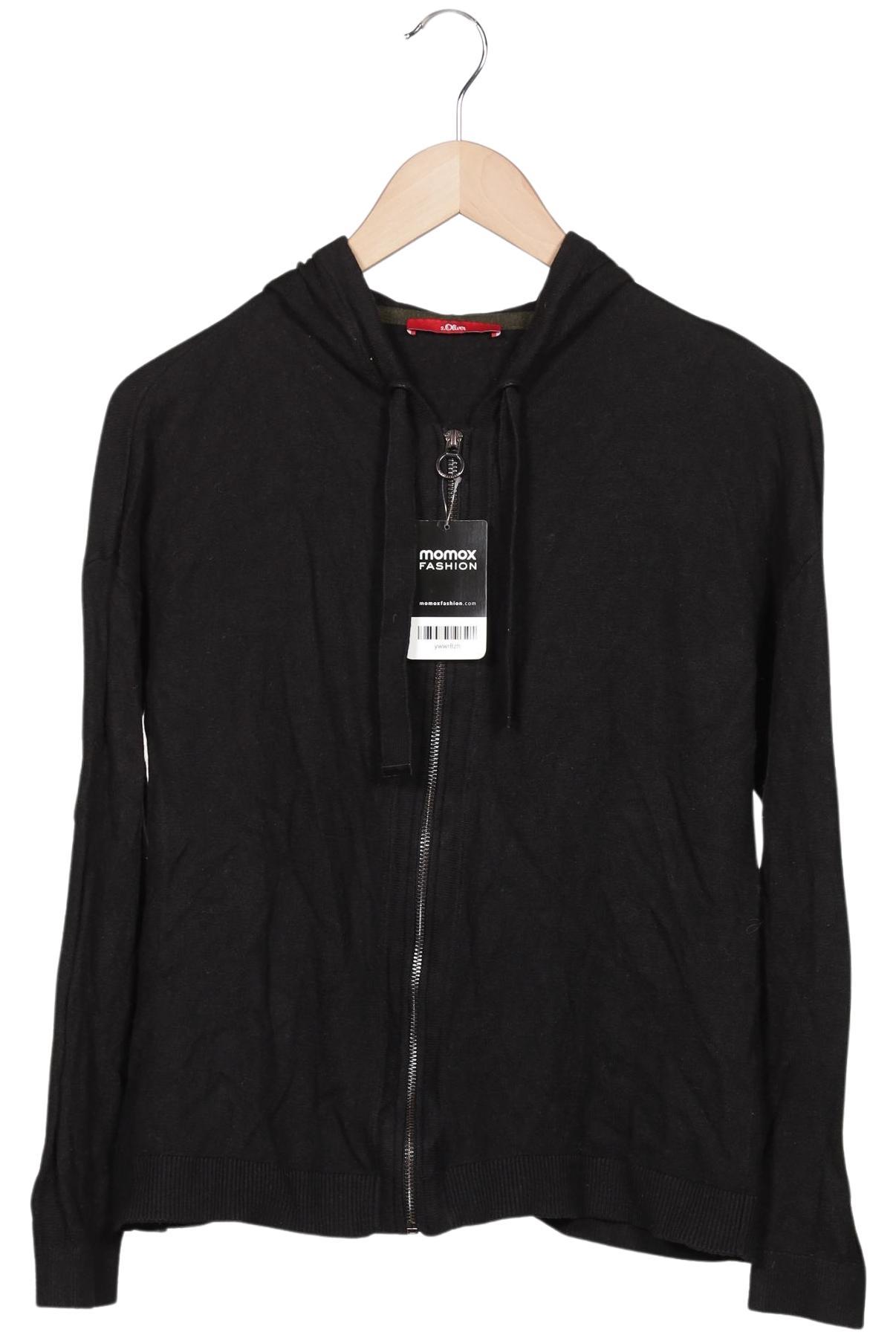 

s.Oliver Damen Strickjacke, schwarz, Gr. 36