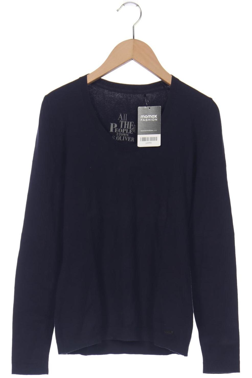 

s.Oliver Damen Pullover, marineblau