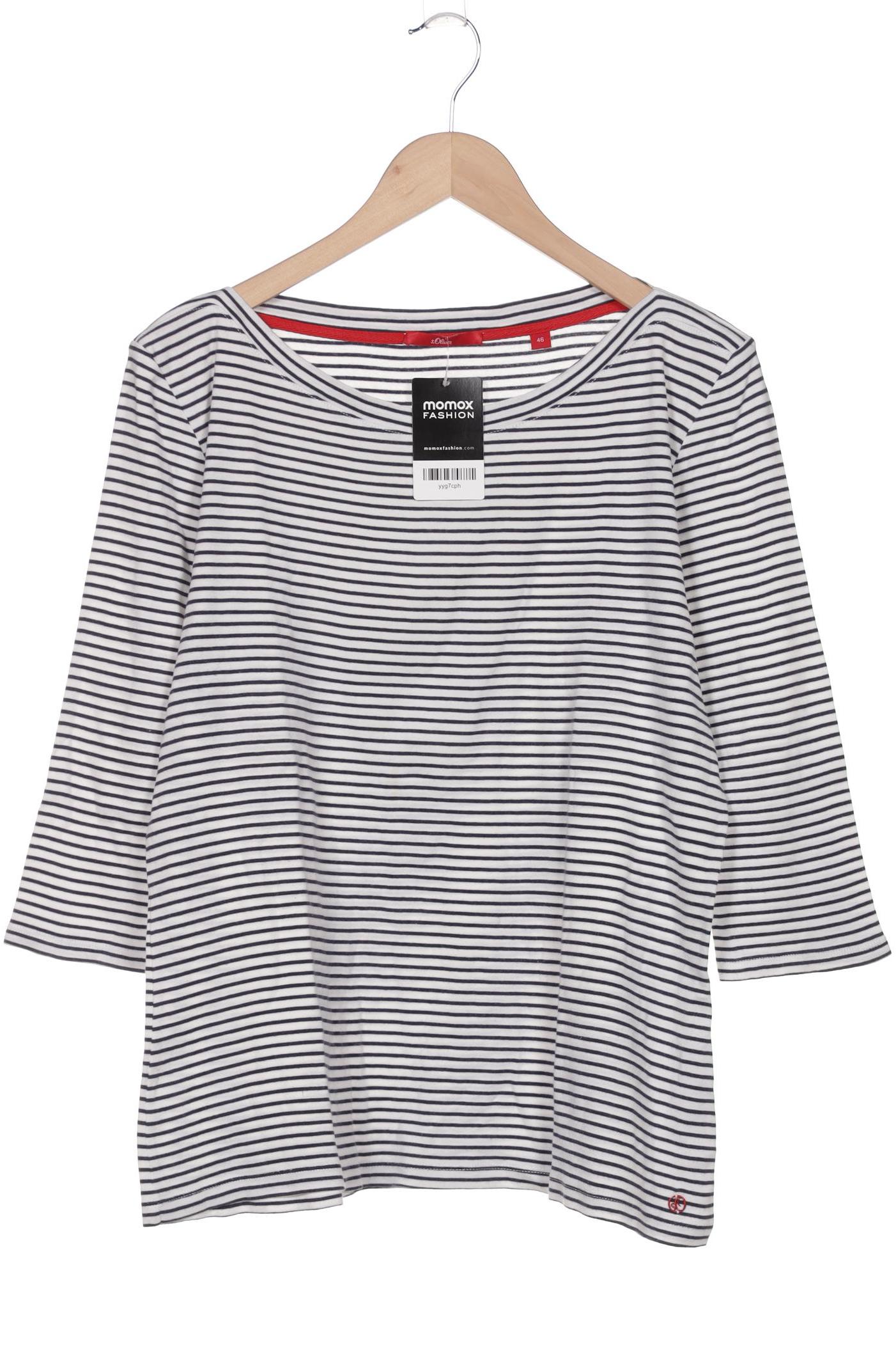 

s.Oliver Damen Langarmshirt, weiß, Gr. 46