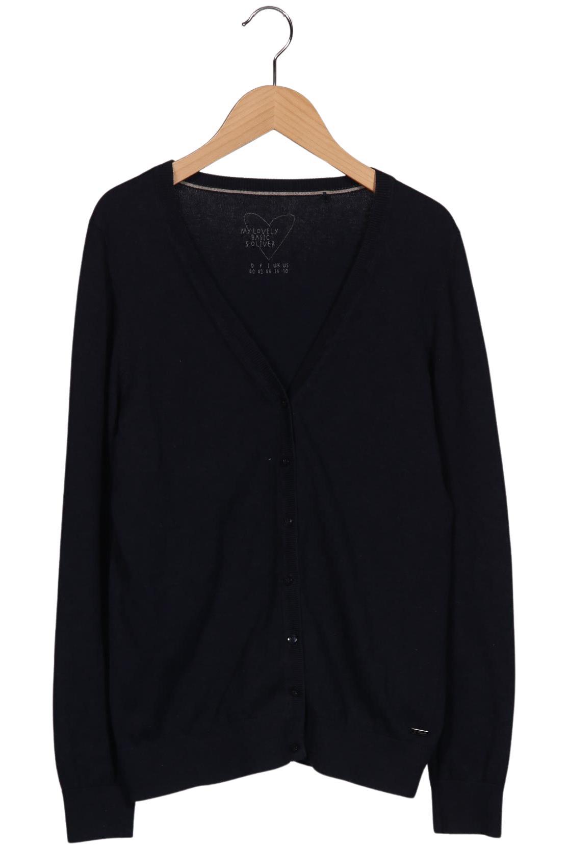 

s.Oliver Damen Strickjacke, marineblau, Gr. 40