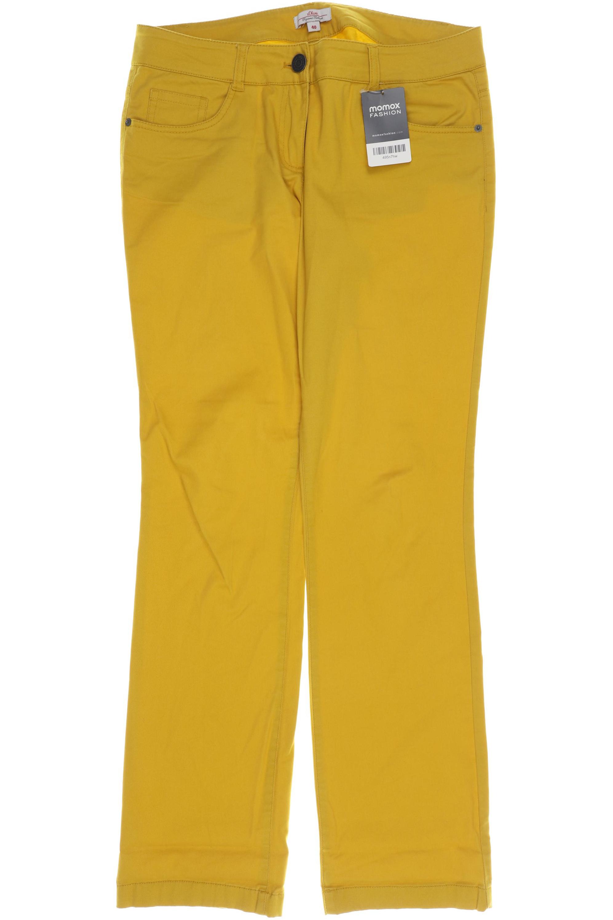 

s.Oliver Damen Stoffhose, gelb, Gr. 40
