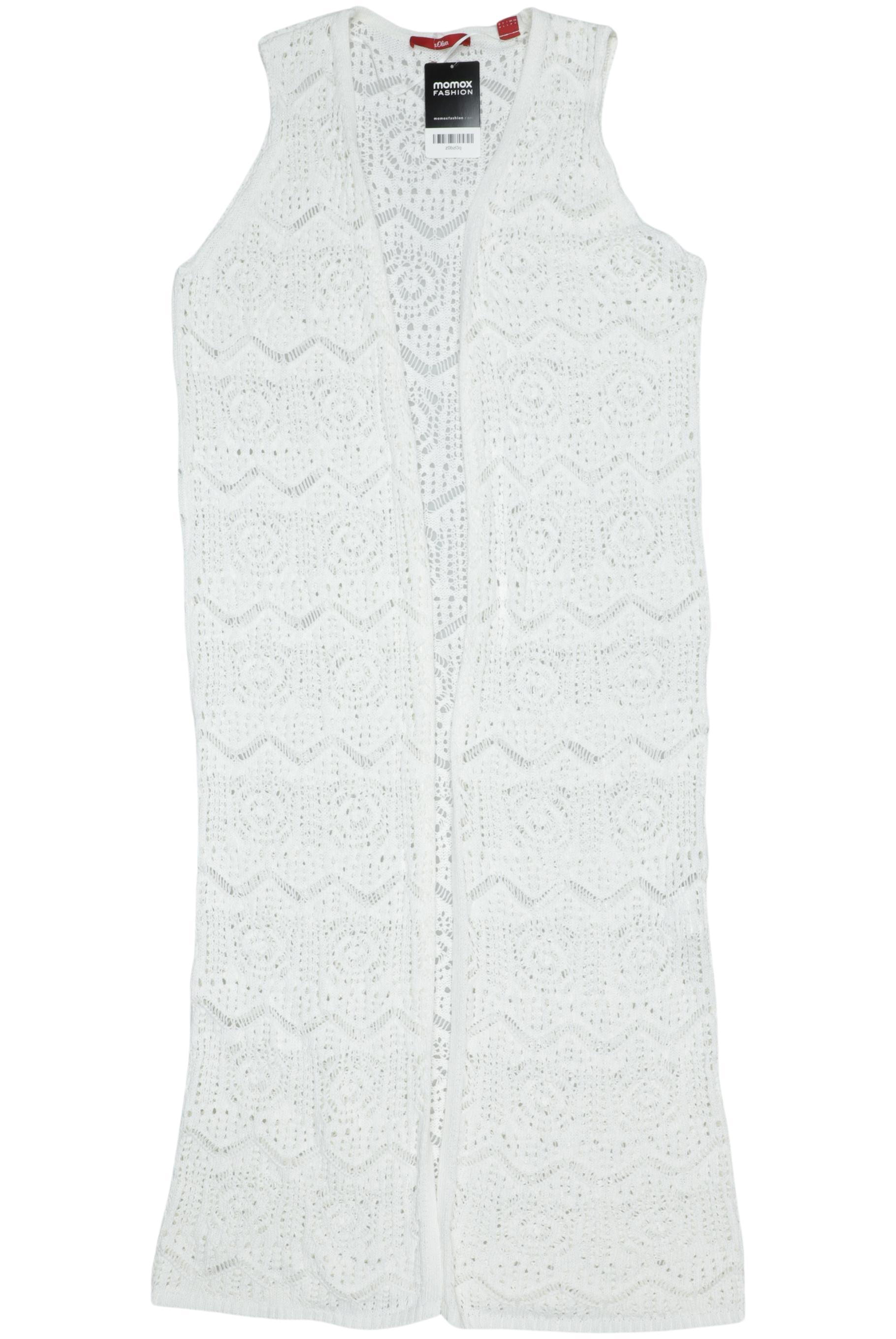 

s.Oliver Damen Weste, weiß, Gr. 38