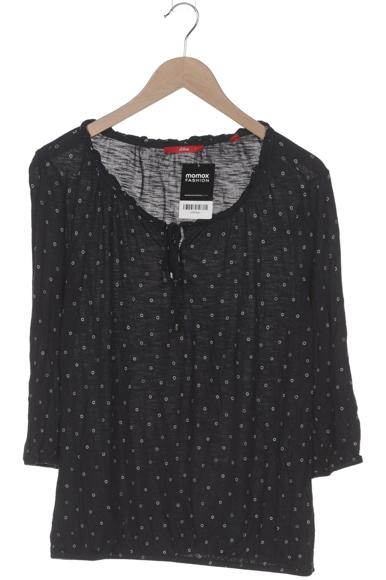 

s.Oliver Damen Langarmshirt, marineblau, Gr. 38