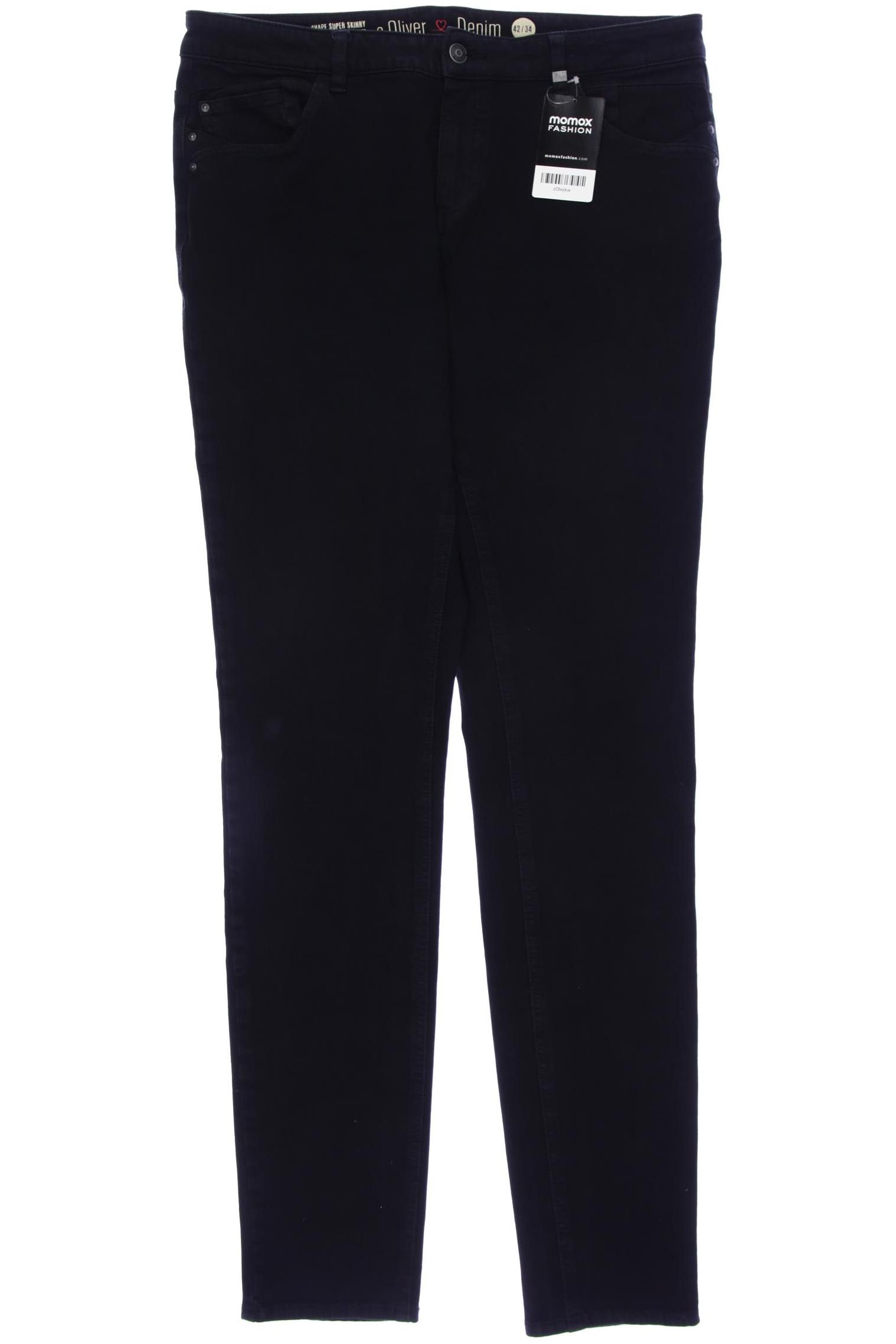 

s.Oliver Damen Jeans, schwarz