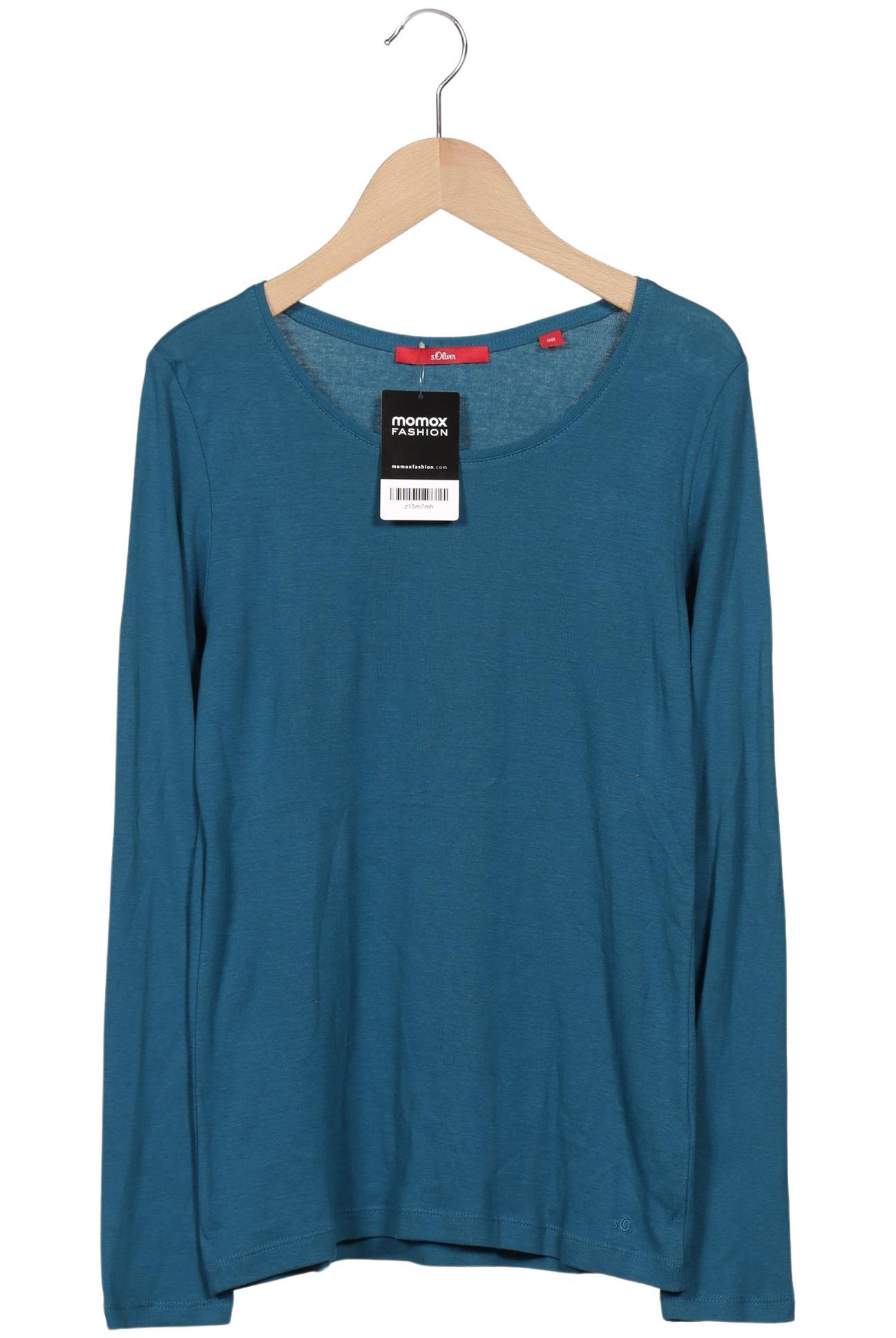 

s.Oliver Damen Langarmshirt, türkis, Gr. 38