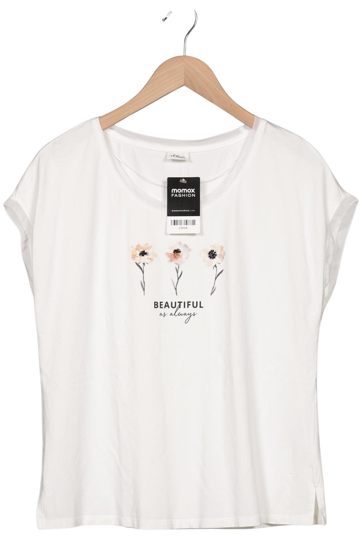 

s.Oliver Damen T-Shirt, cremeweiß, Gr. 40