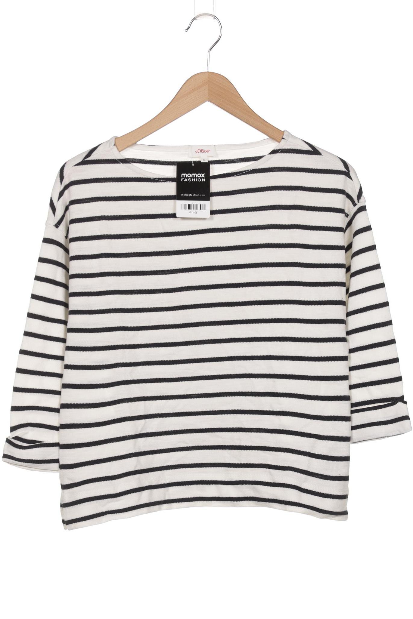 

s.Oliver Damen Langarmshirt, weiß, Gr. 34