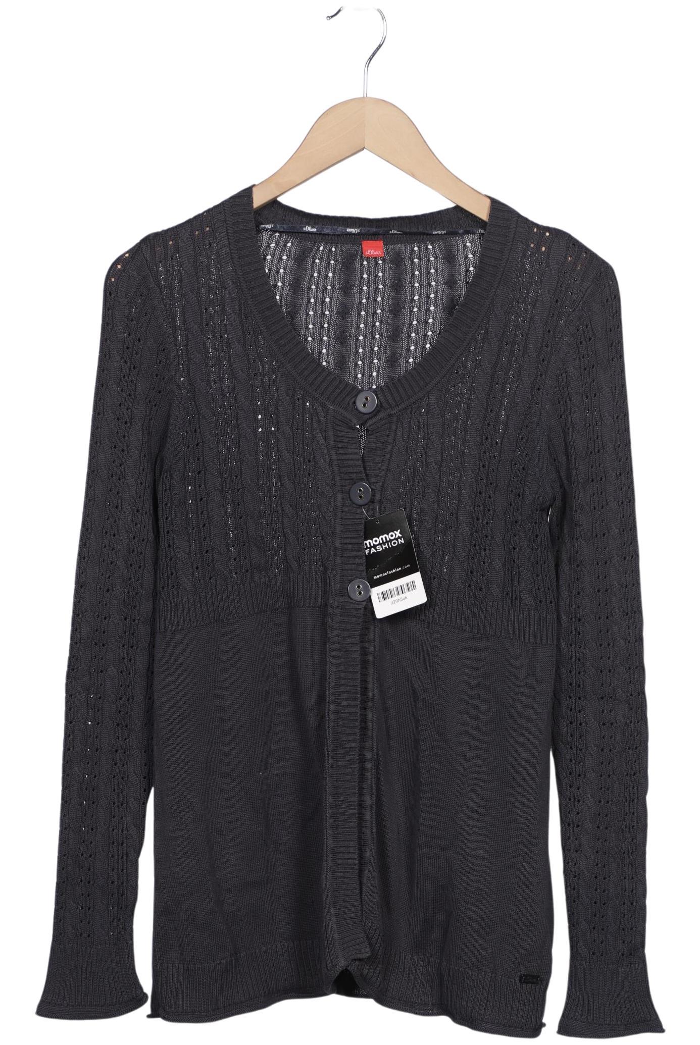 

s.Oliver Damen Strickjacke, grau, Gr. 38