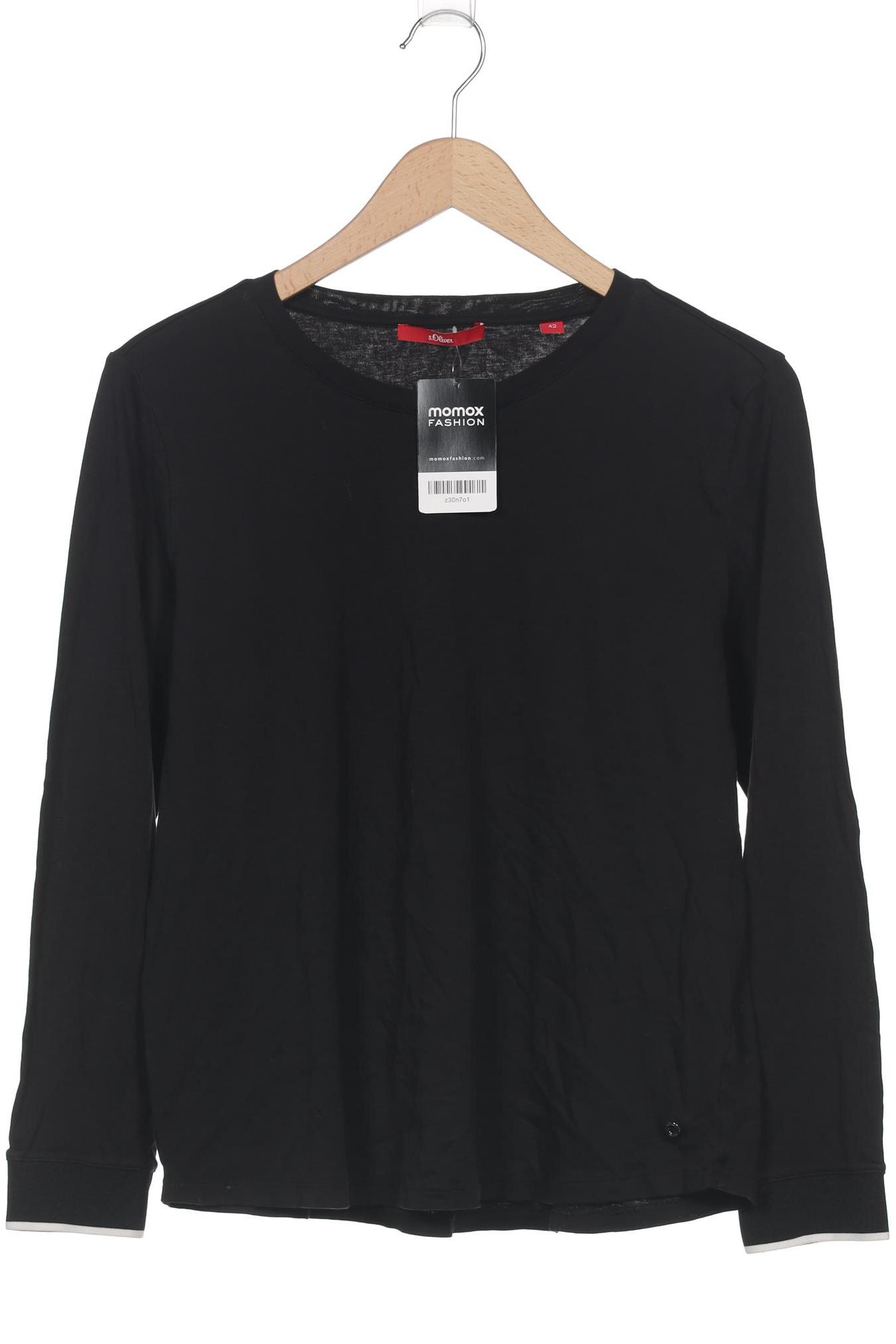 

s.Oliver Damen Langarmshirt, schwarz, Gr. 42