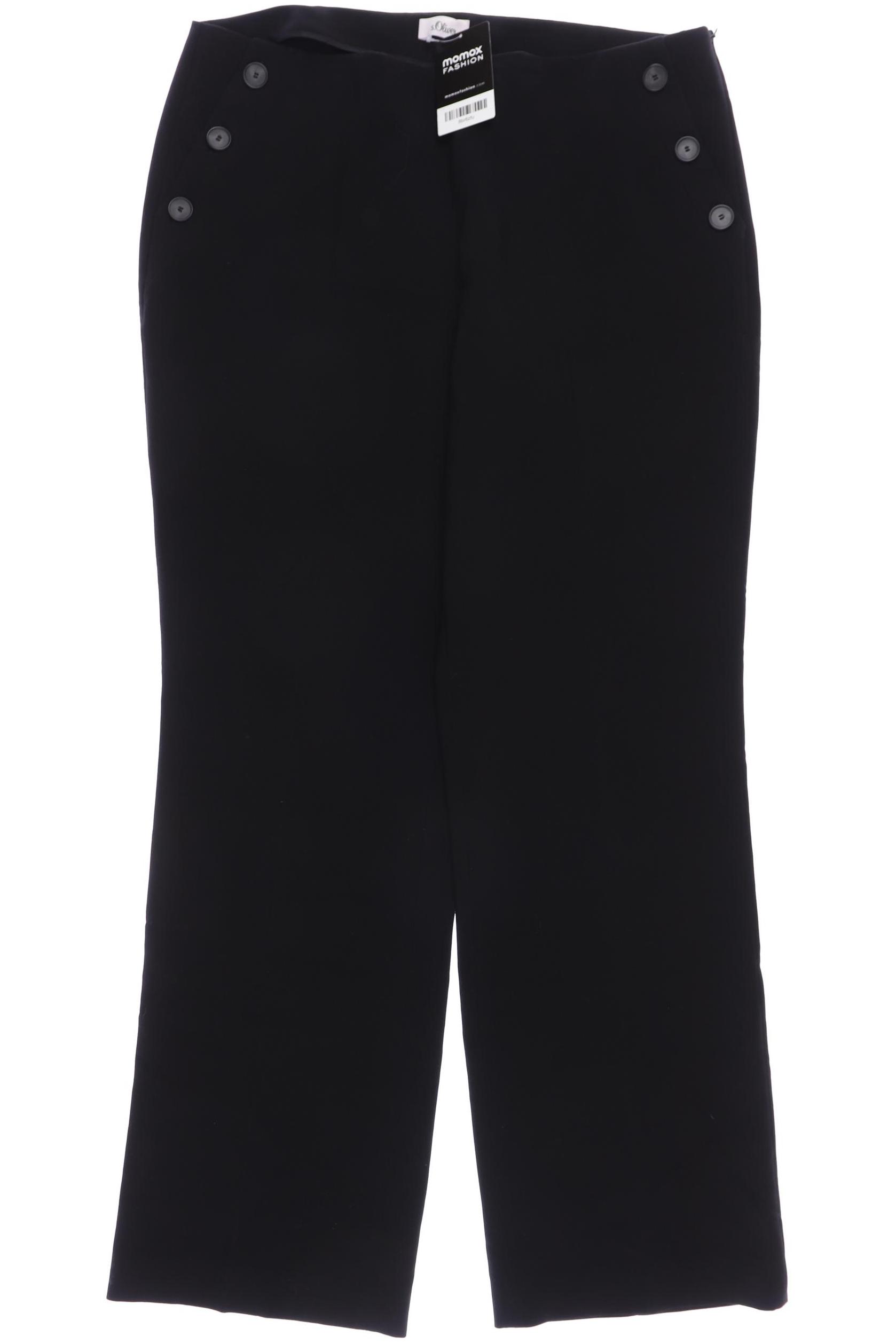 

s.Oliver Damen Stoffhose, schwarz