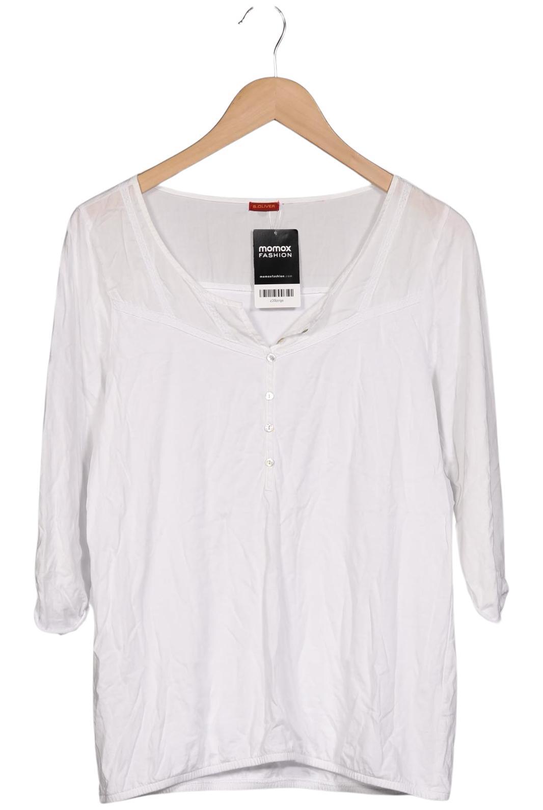 

s.Oliver Damen Langarmshirt, weiß, Gr. 38