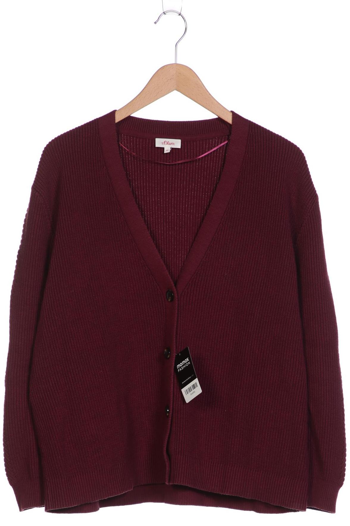 

s.Oliver Damen Strickjacke, bordeaux, Gr. 44