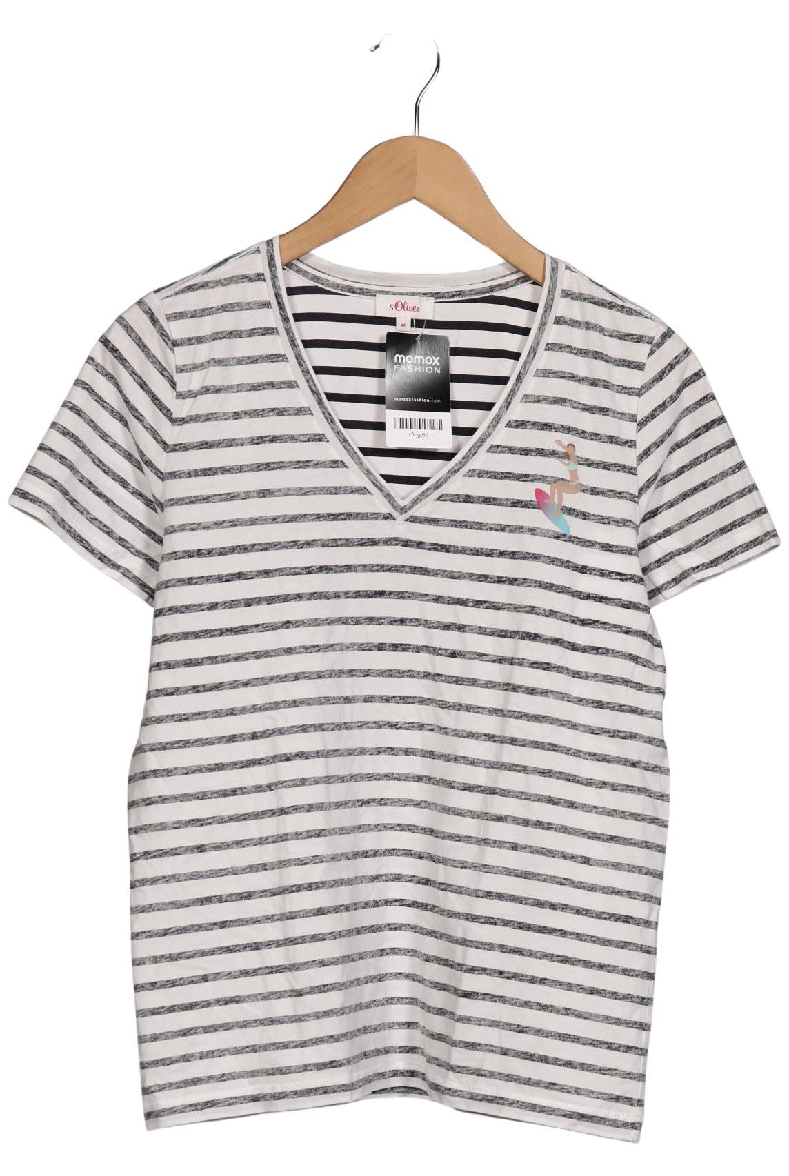 

s.Oliver Damen T-Shirt, weiß, Gr. 40