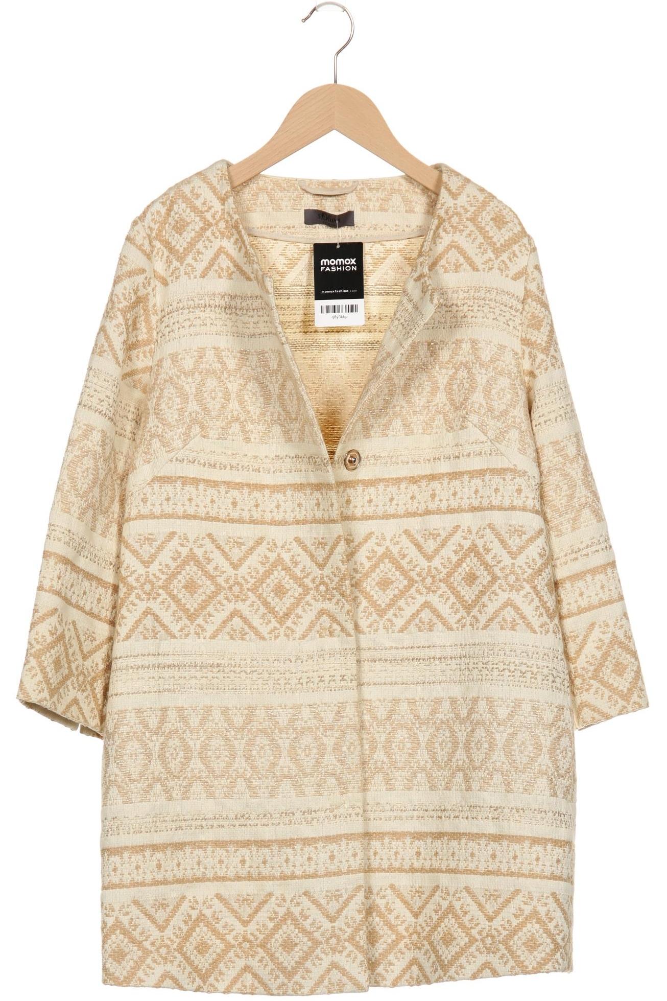 

s.Oliver Damen Mantel, cremeweiß, Gr. 38