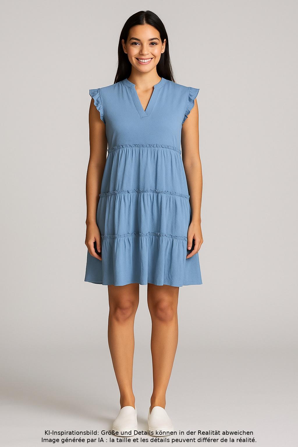 

s.Oliver Damen Kleid, hellblau, Gr. 38