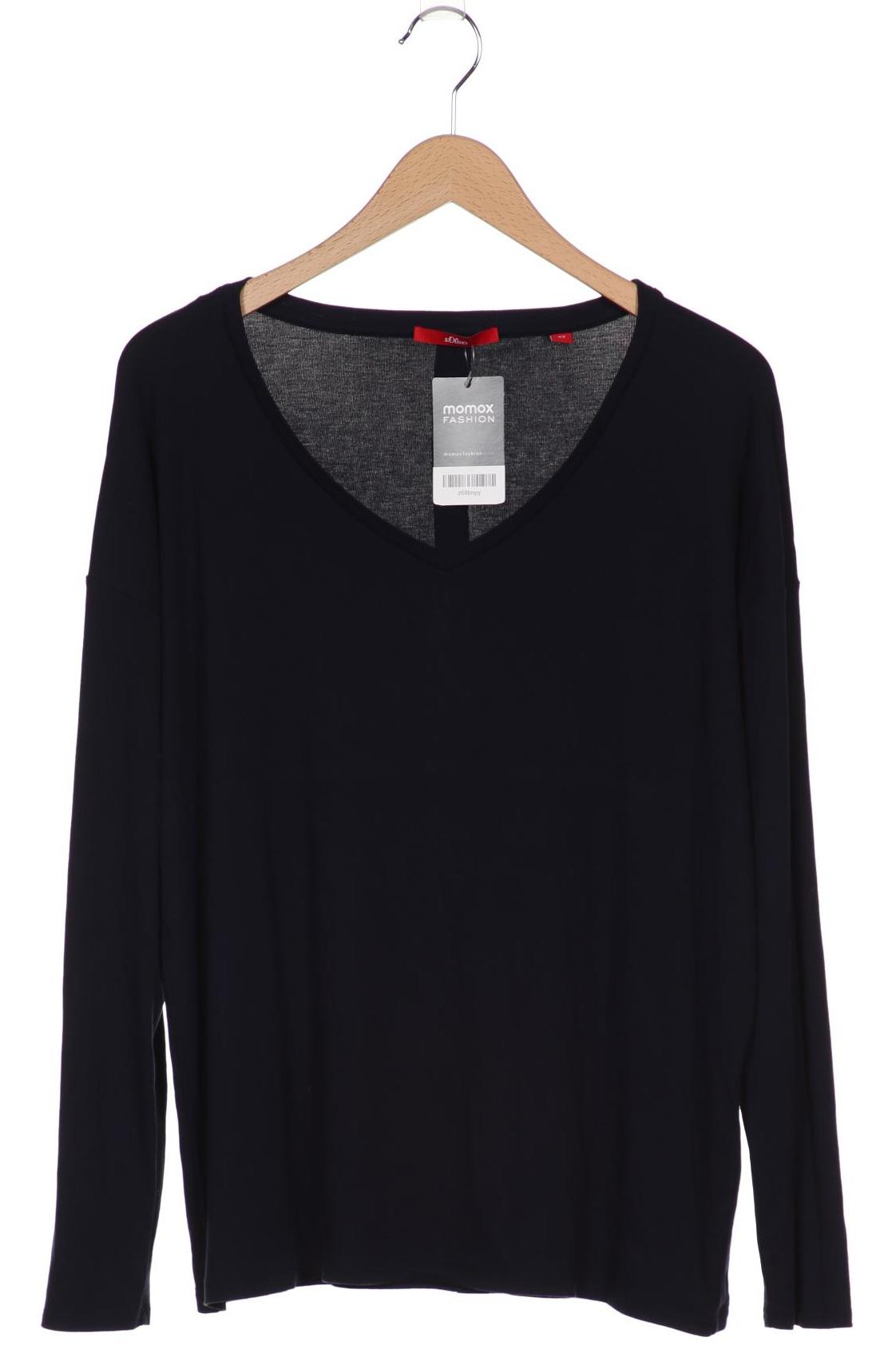 

s.Oliver Damen Langarmshirt, marineblau
