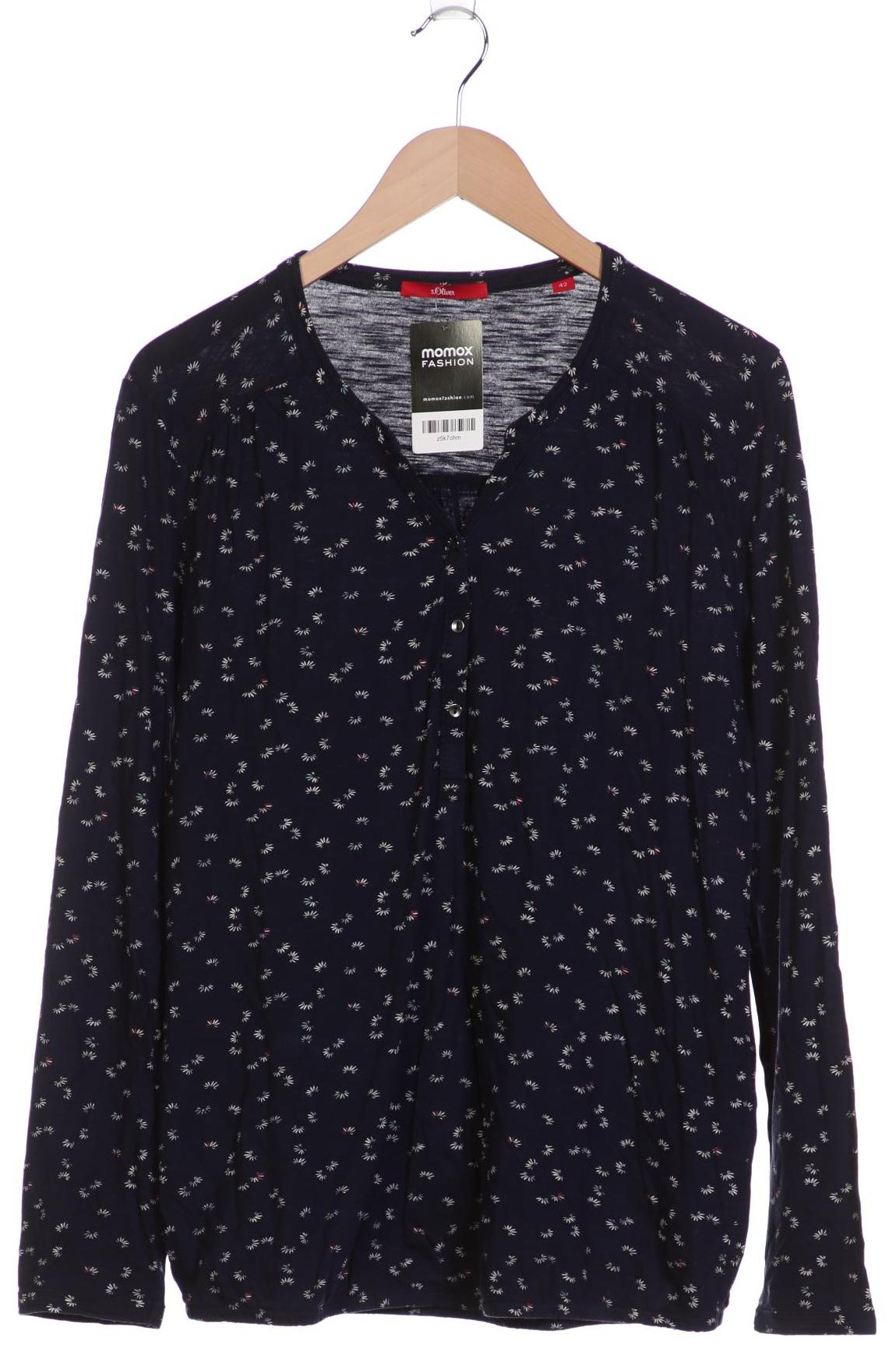 

s.Oliver Damen Langarmshirt, marineblau, Gr. 42
