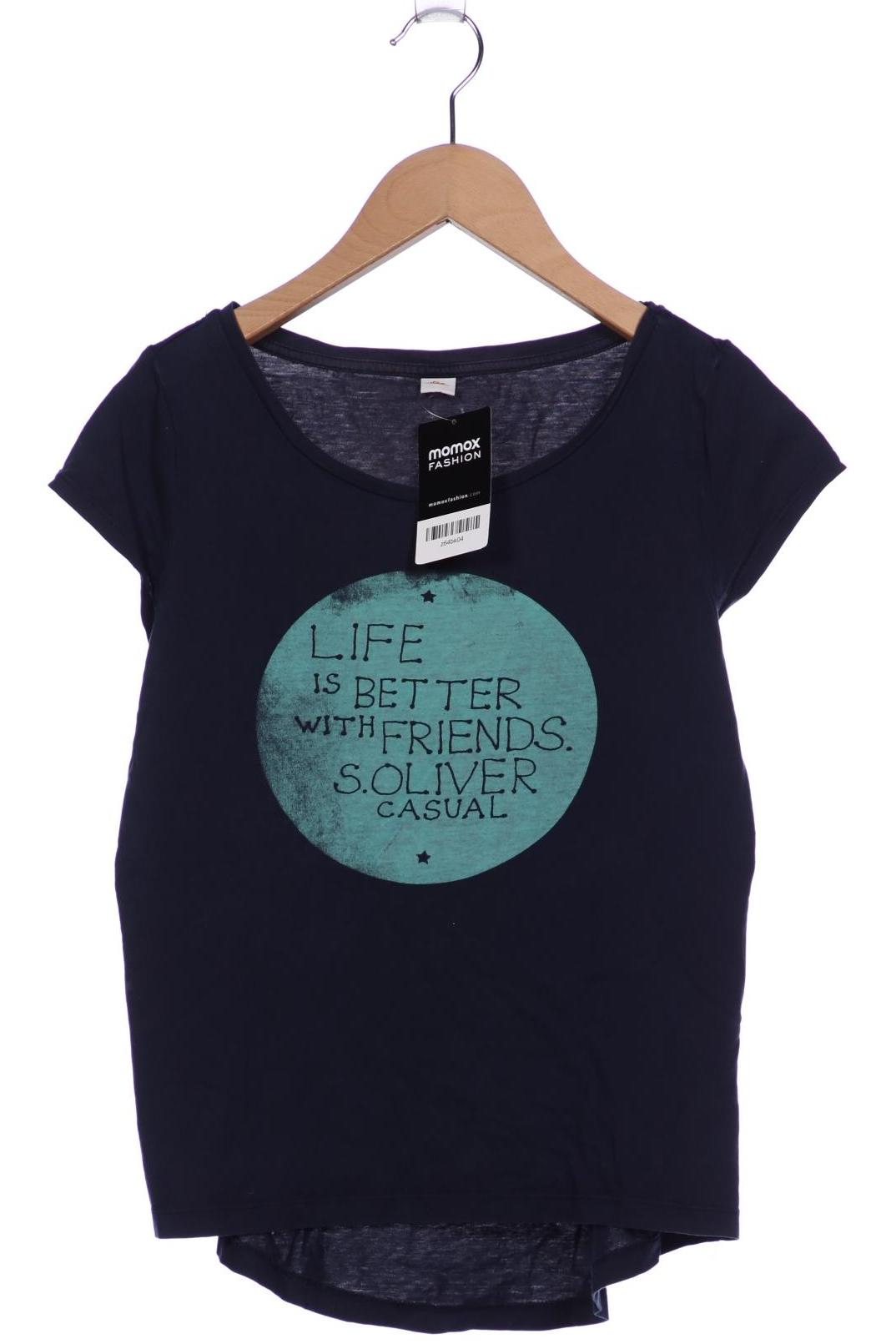 

s.Oliver Damen T-Shirt, marineblau, Gr. 34