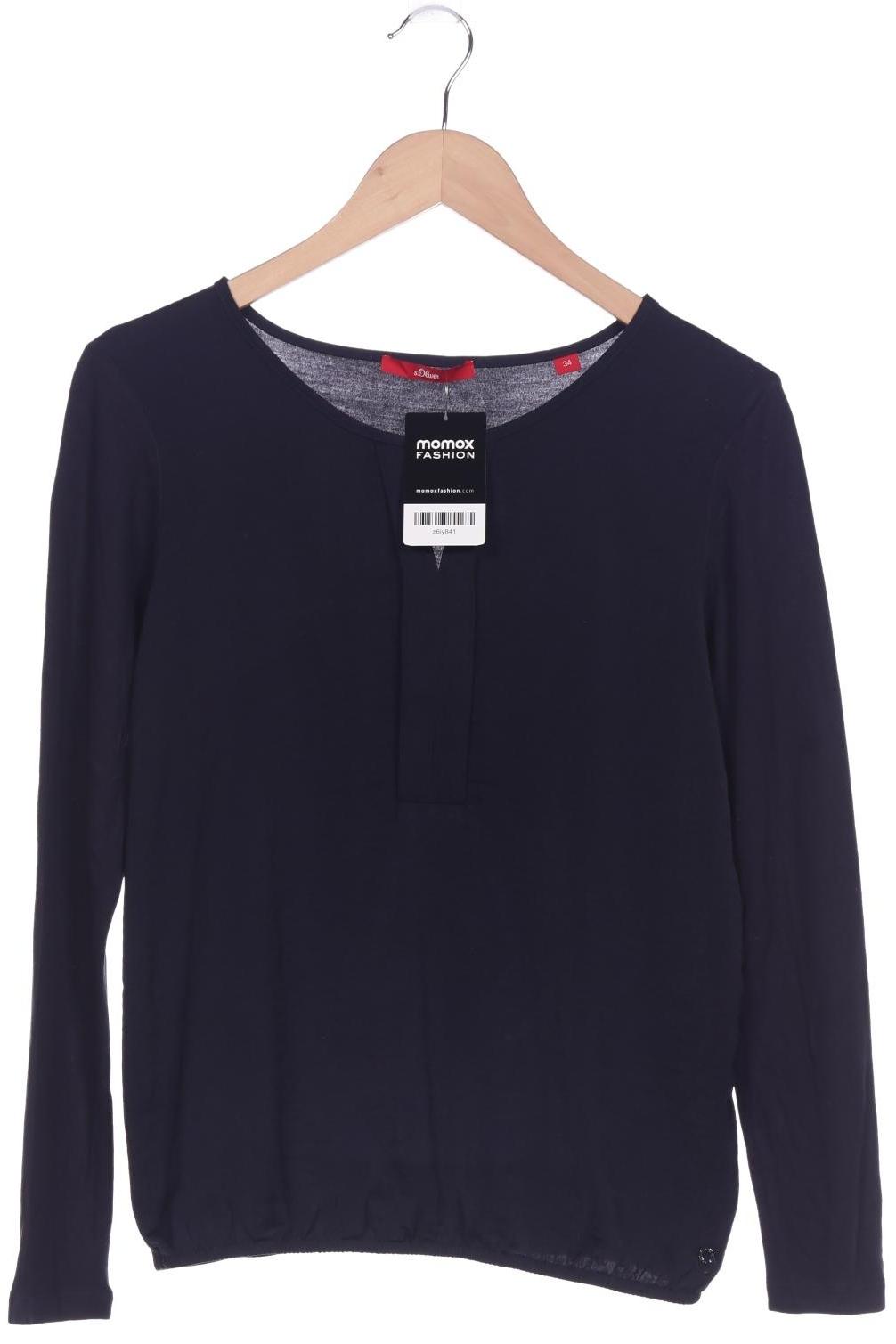

s.Oliver Damen Langarmshirt, marineblau, Gr. 34