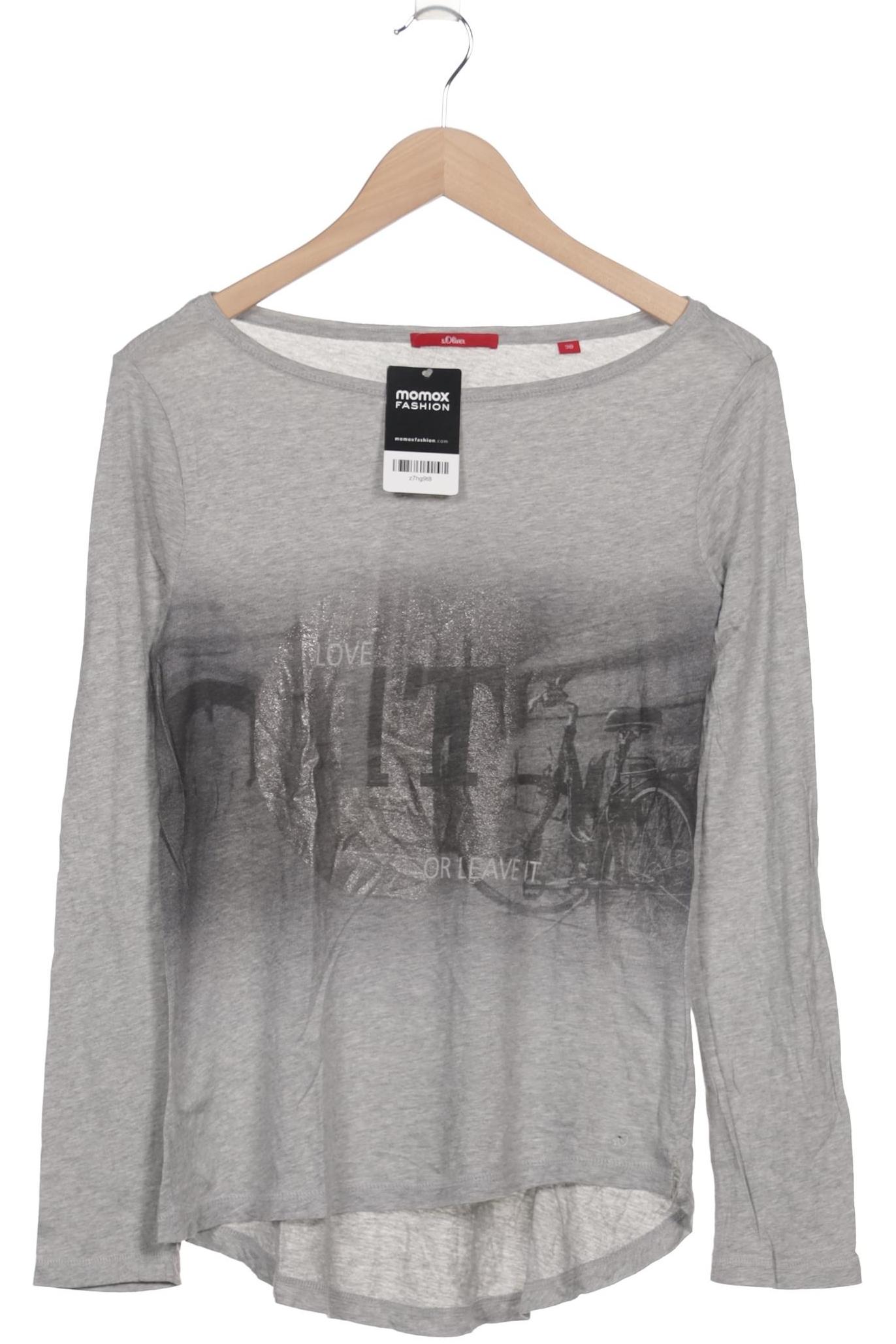 Thumbnail - s.Oliver Damen Langarmshirt, grau, Gr. 38