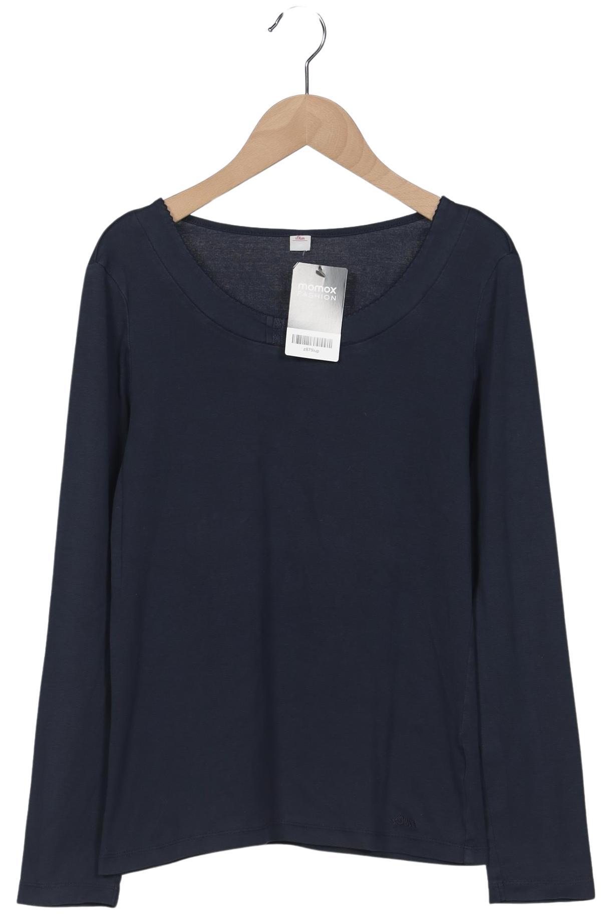 

s.Oliver Damen Langarmshirt, marineblau, Gr. 38