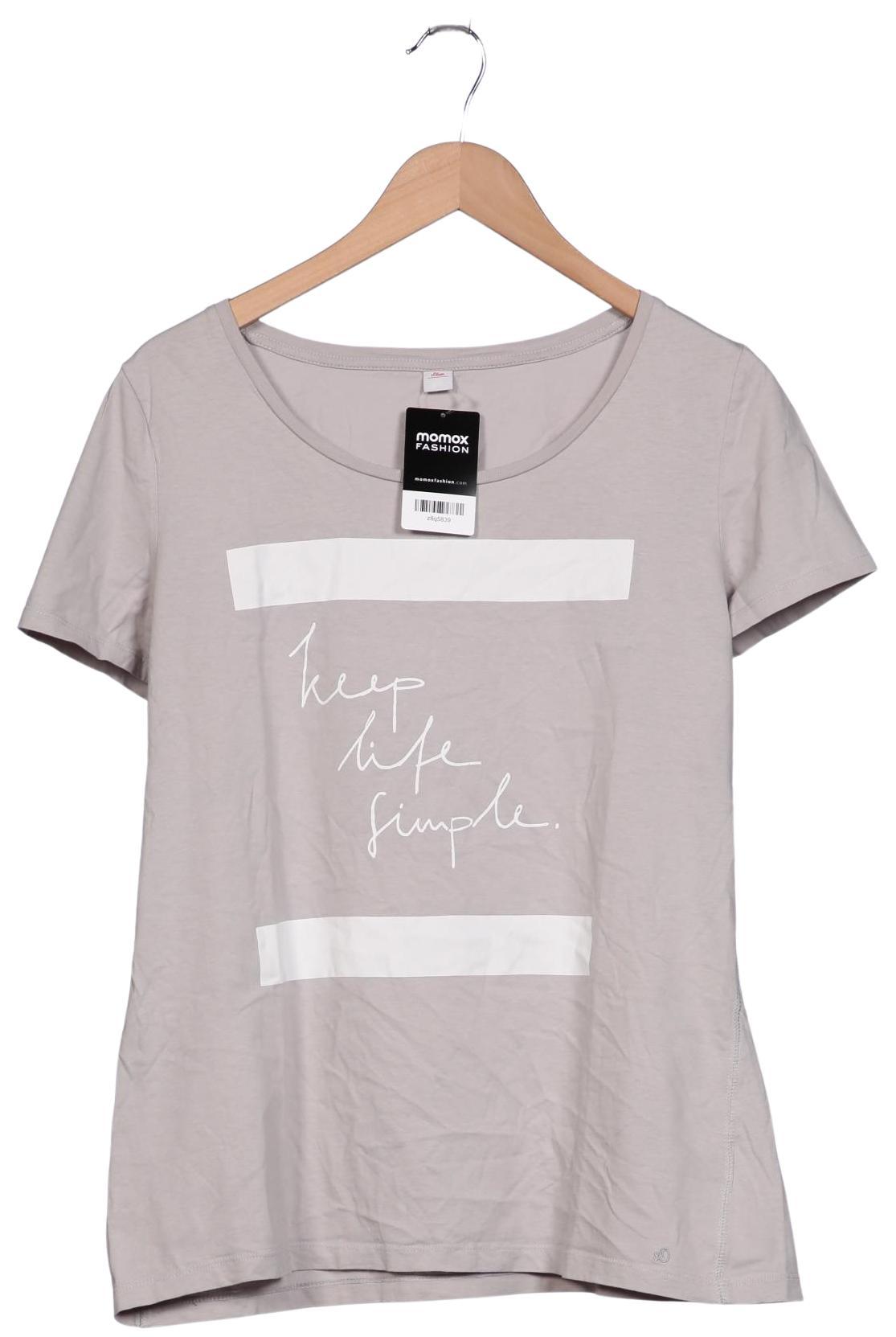 

s.Oliver Damen T-Shirt, grau, Gr. 46