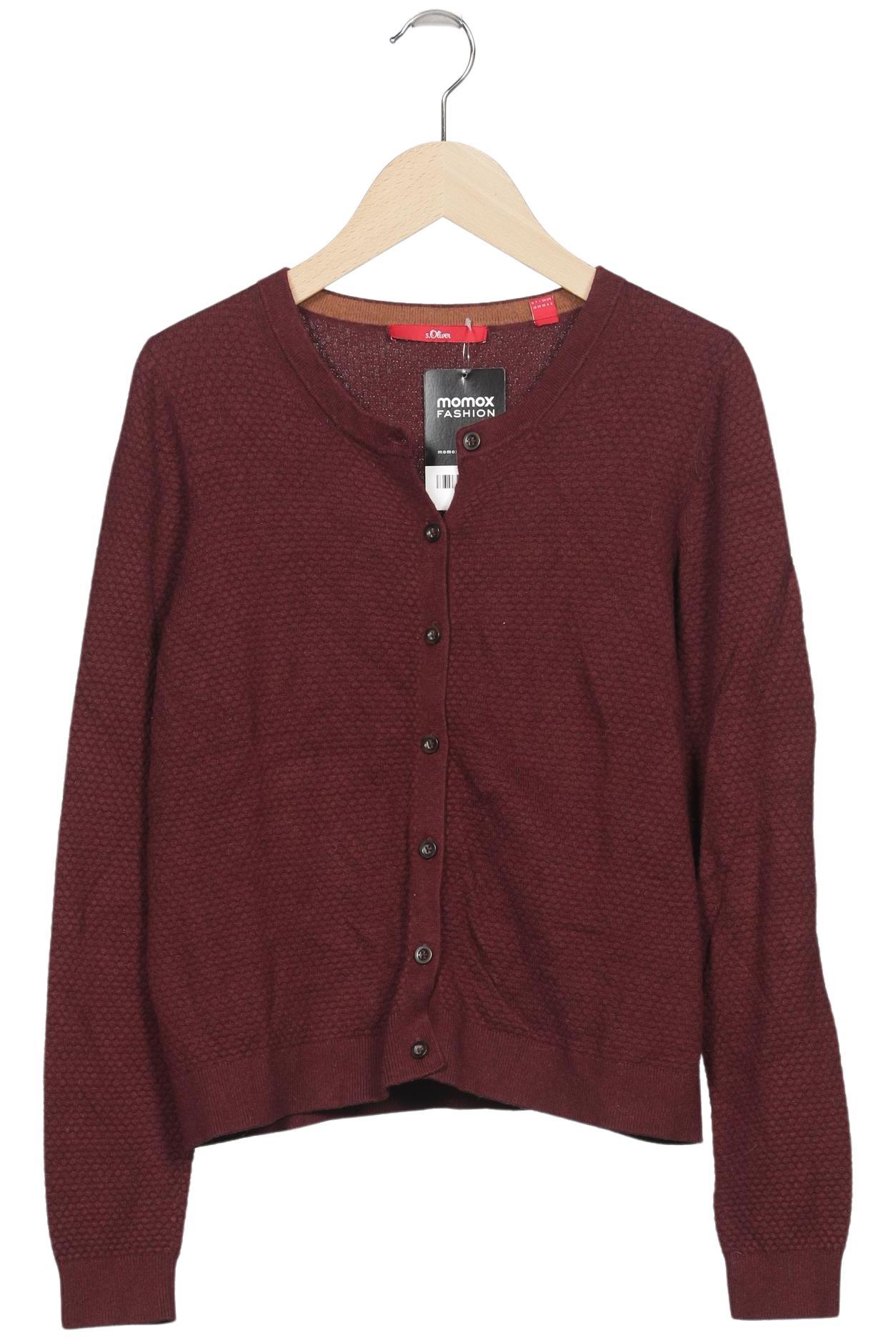 

s.Oliver Damen Strickjacke, bordeaux, Gr. 32