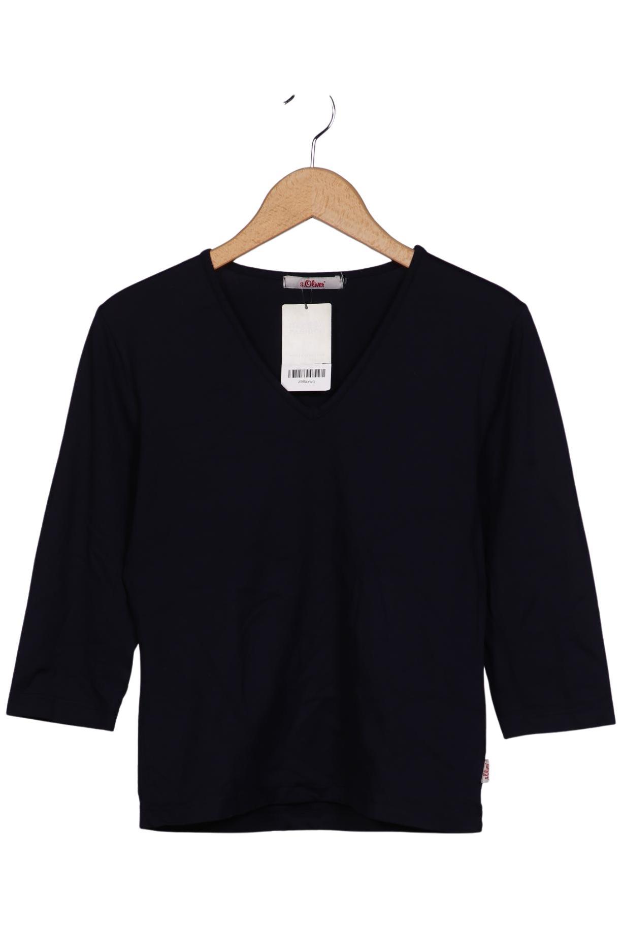 

s.Oliver Damen Langarmshirt, marineblau, Gr. 36