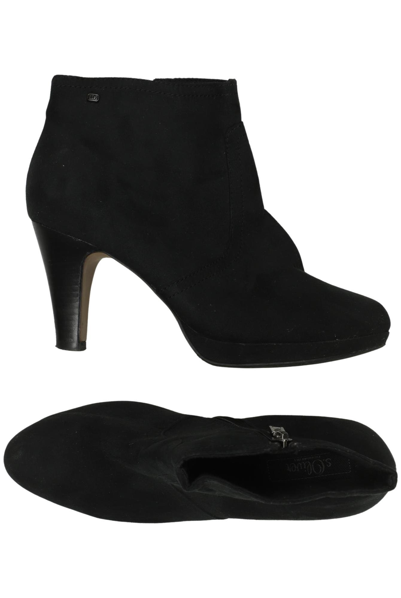 

s.Oliver Damen Stiefelette, schwarz, Gr. 38