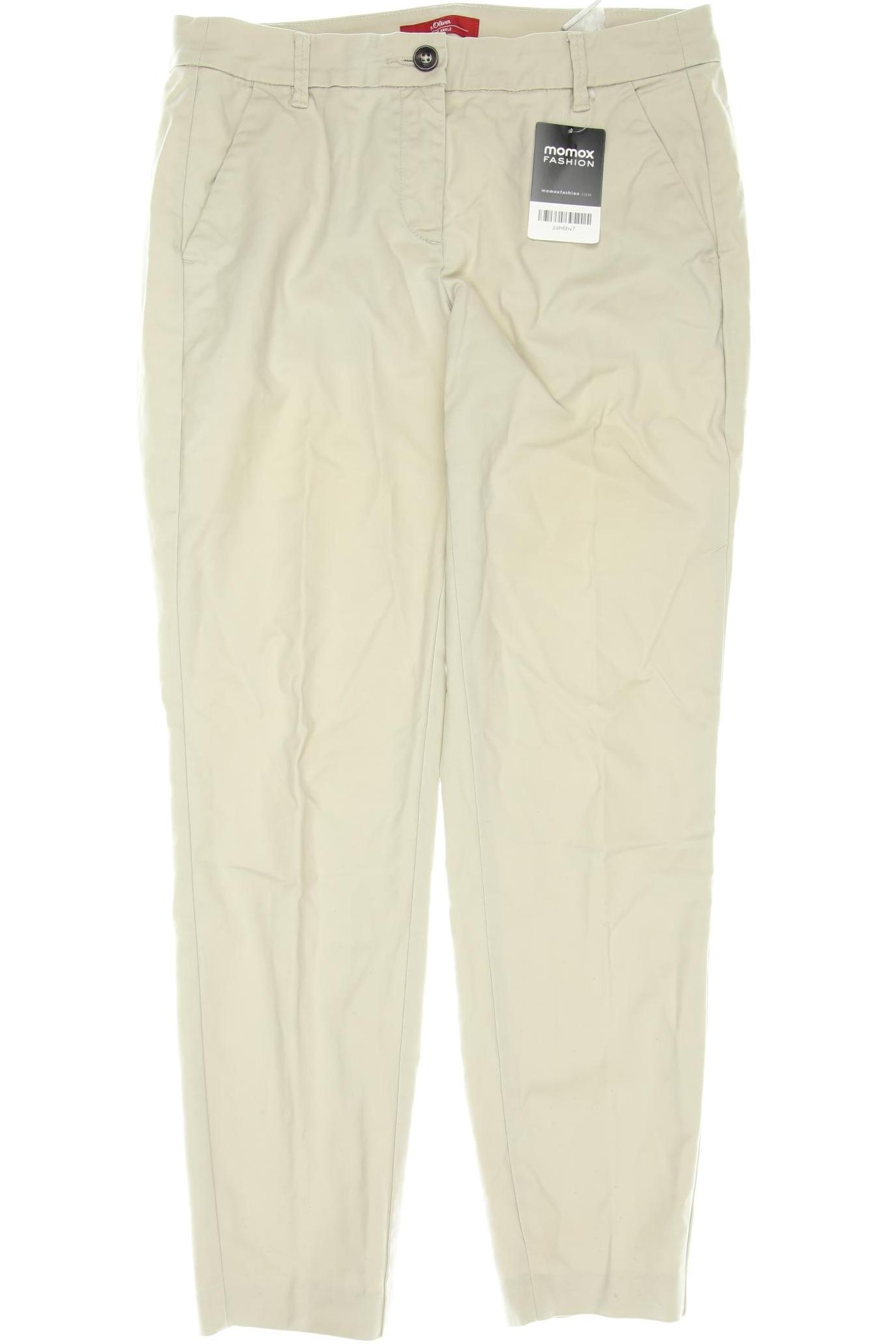 

s.Oliver Damen Stoffhose, beige, Gr. 28