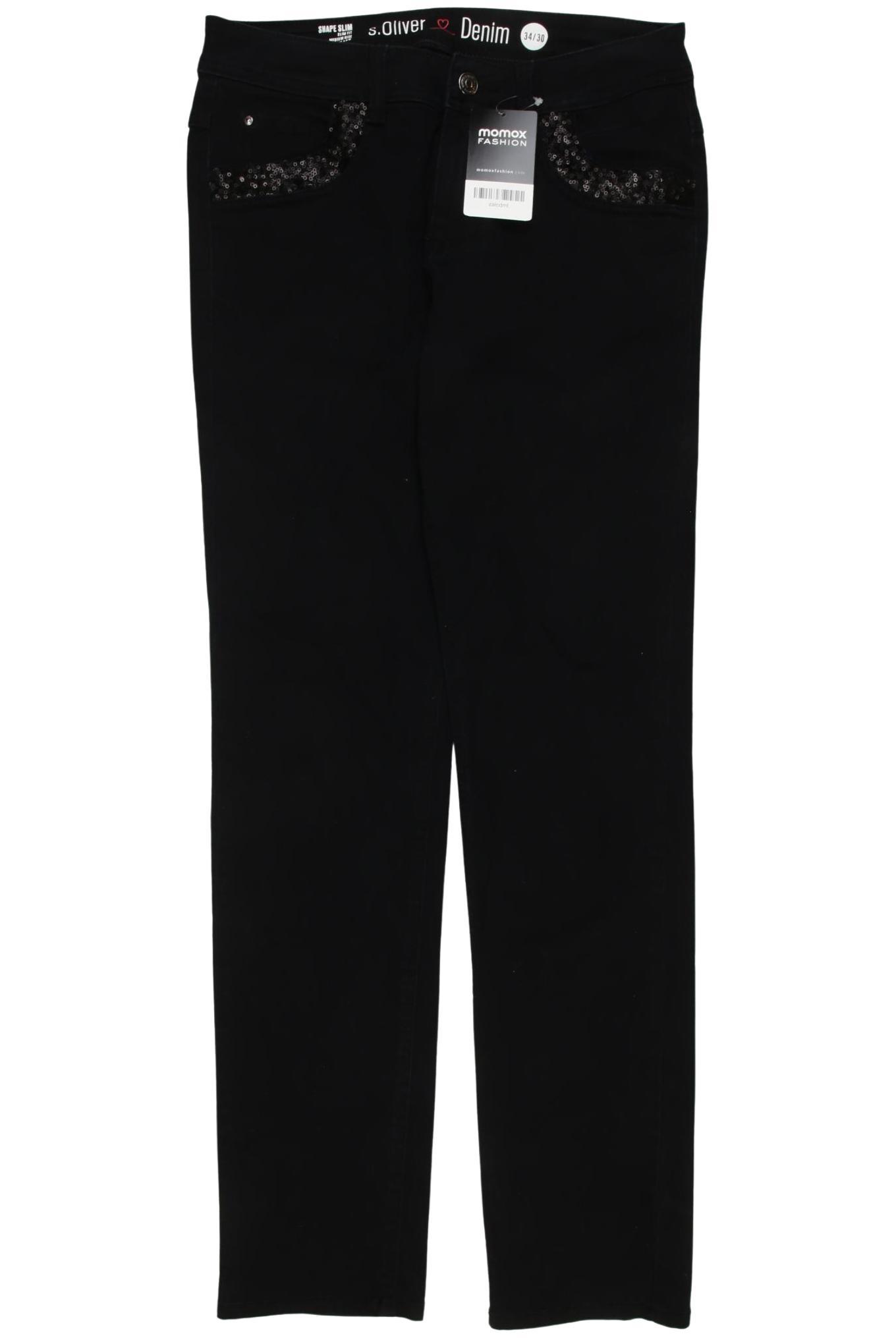 

s.Oliver Damen Jeans, schwarz, Gr. 34