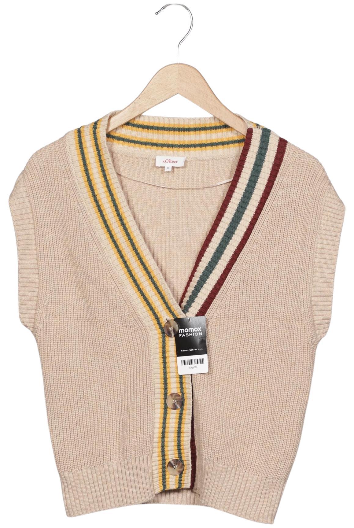 

s.Oliver Damen Strickjacke, beige, Gr. 36