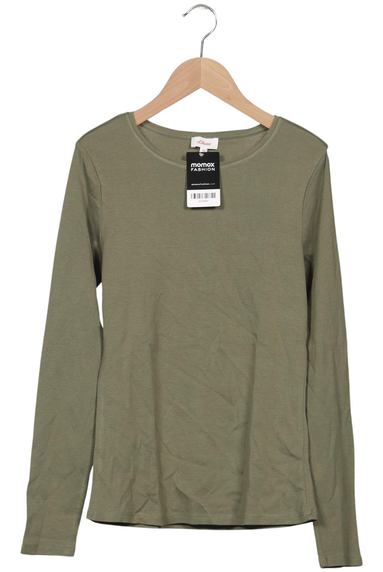

s.Oliver Damen Langarmshirt, grün, Gr. 38